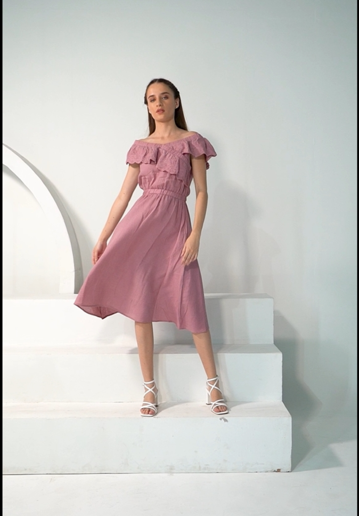 Women's Casual Dresses Placement Embroidery, Lace Inserts And Zipper Midi Flowy Dresses for Women - 117-Dusky Pink, XS to 3XL|Miss Lavish London Women's Casual Dresses Placement Embroidery, Lace Inserts And Zipper Midi Flowy Dresses for Women - 117-Dusky Pink, XS to 3XL|Miss Lavish London