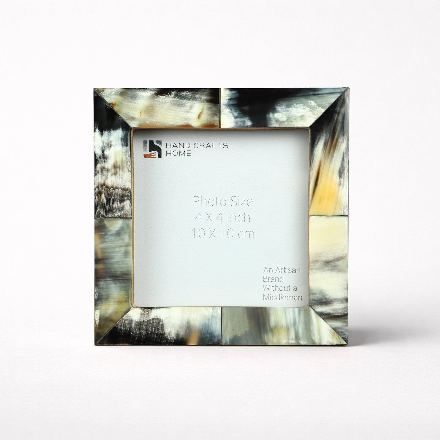 Horn Inlay Picture Frame Tabletop Wall 4x4 4x6 5x7 8x10