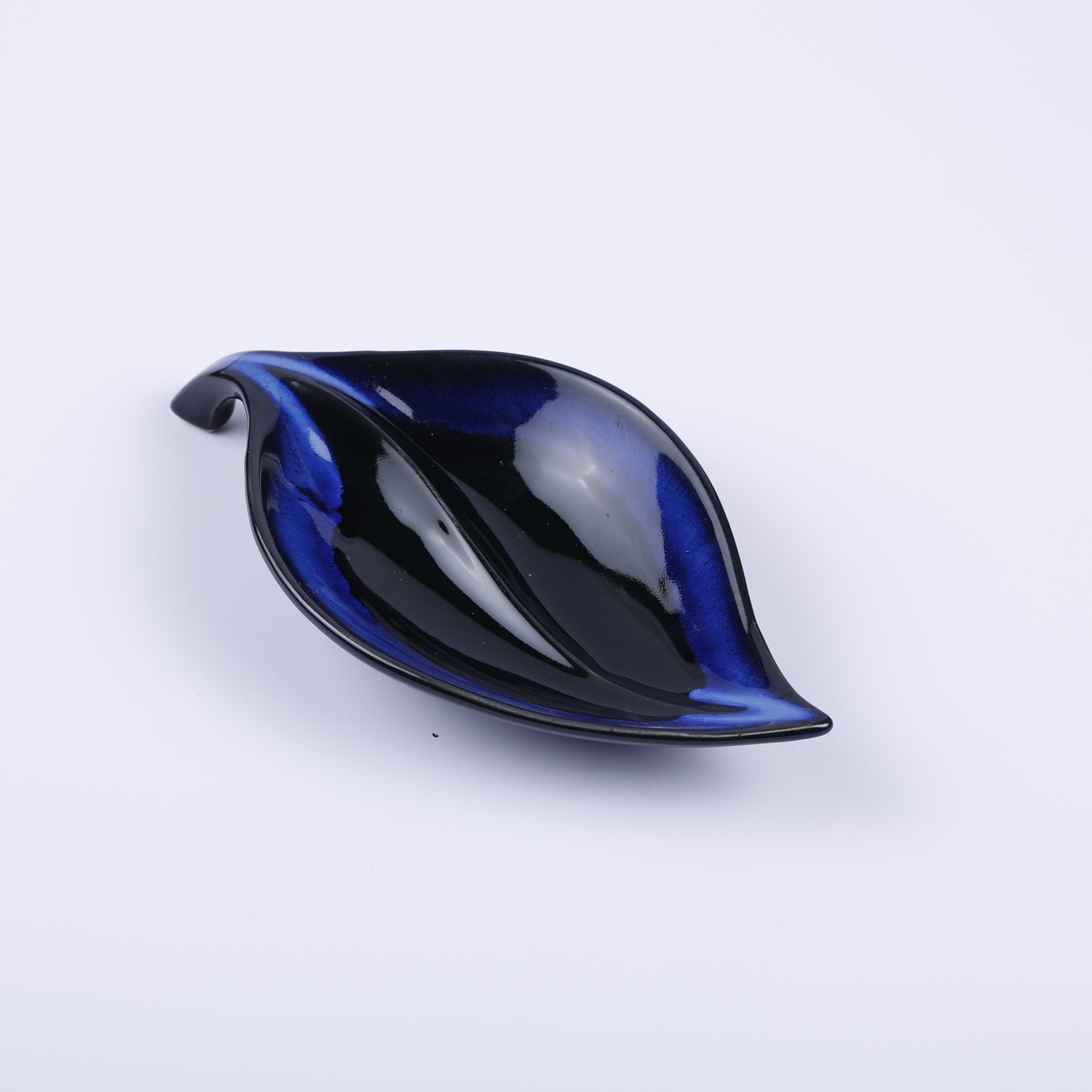 Handmade Decorative Ceramic Platter For Serving & Decor -NAVY