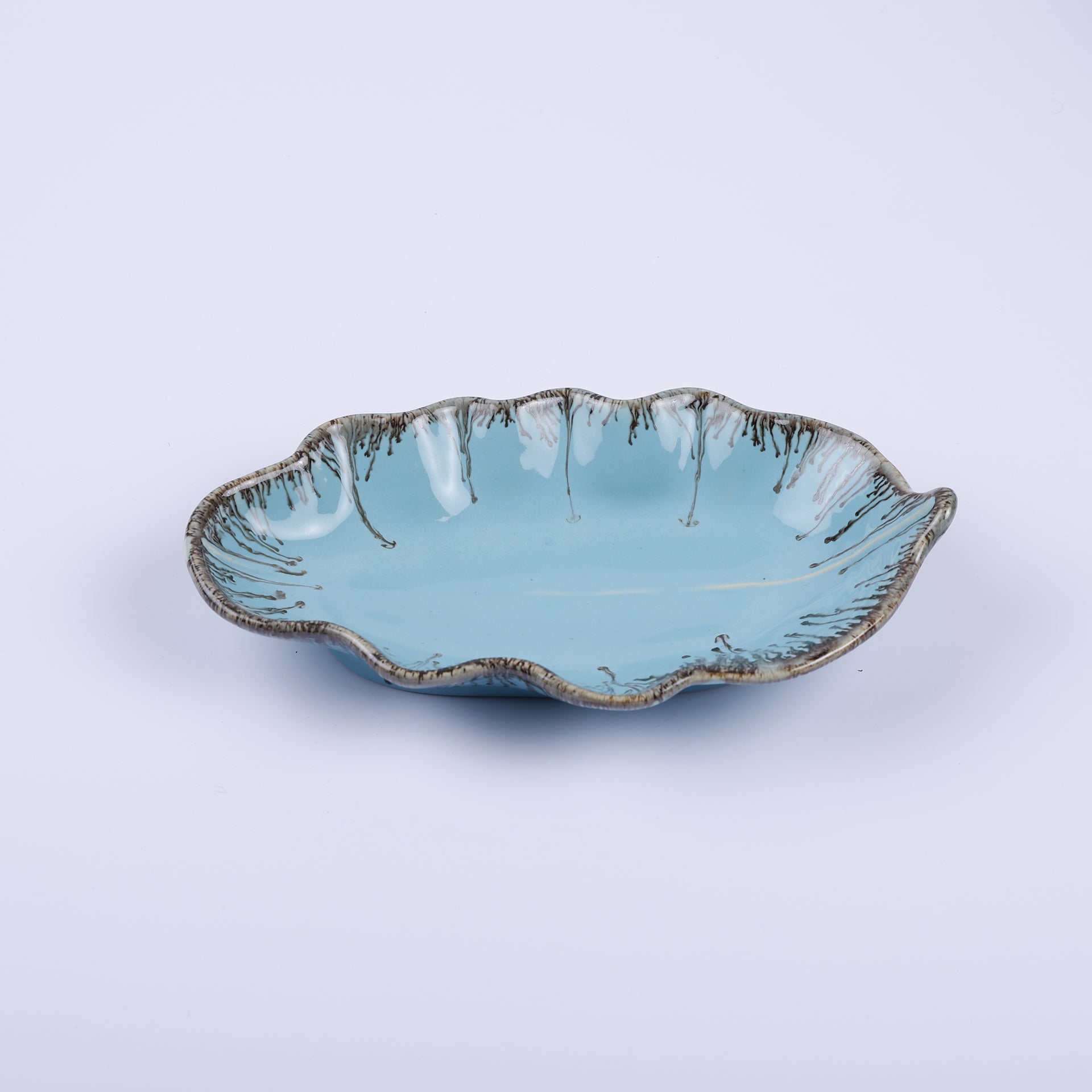 Handmade Decorative Ceramic Platter For Serving & Decor -TEALEAF