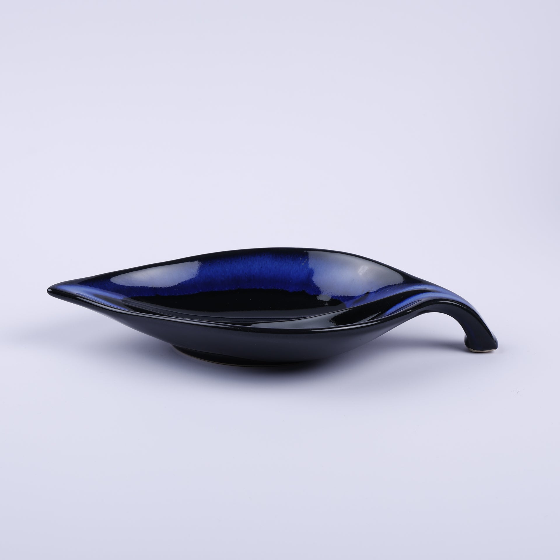 Handmade Decorative Ceramic Platter For Serving & Decor -NAVY