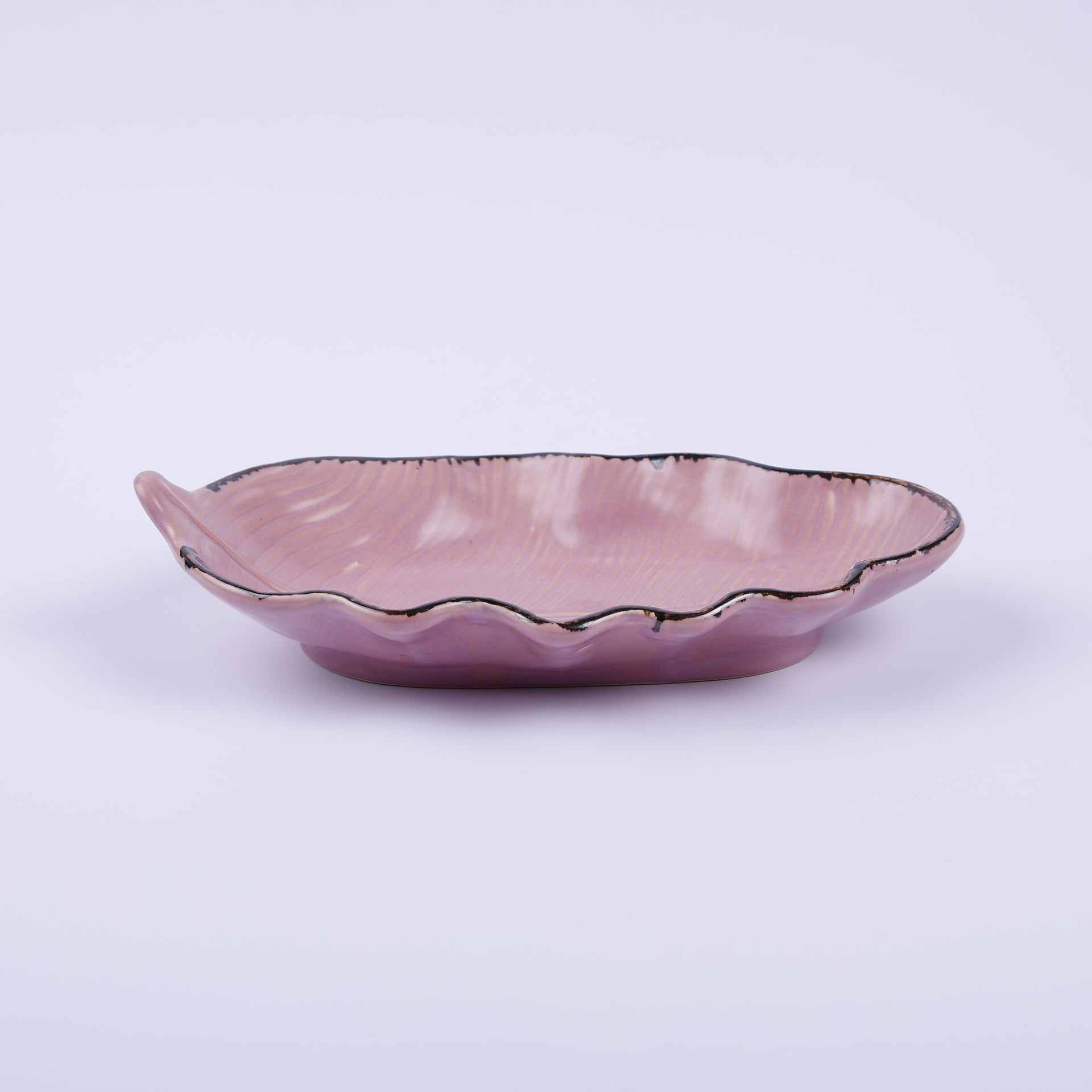 Handmade Decorative Ceramic Platter For Serving & Decor -PINKLEAF