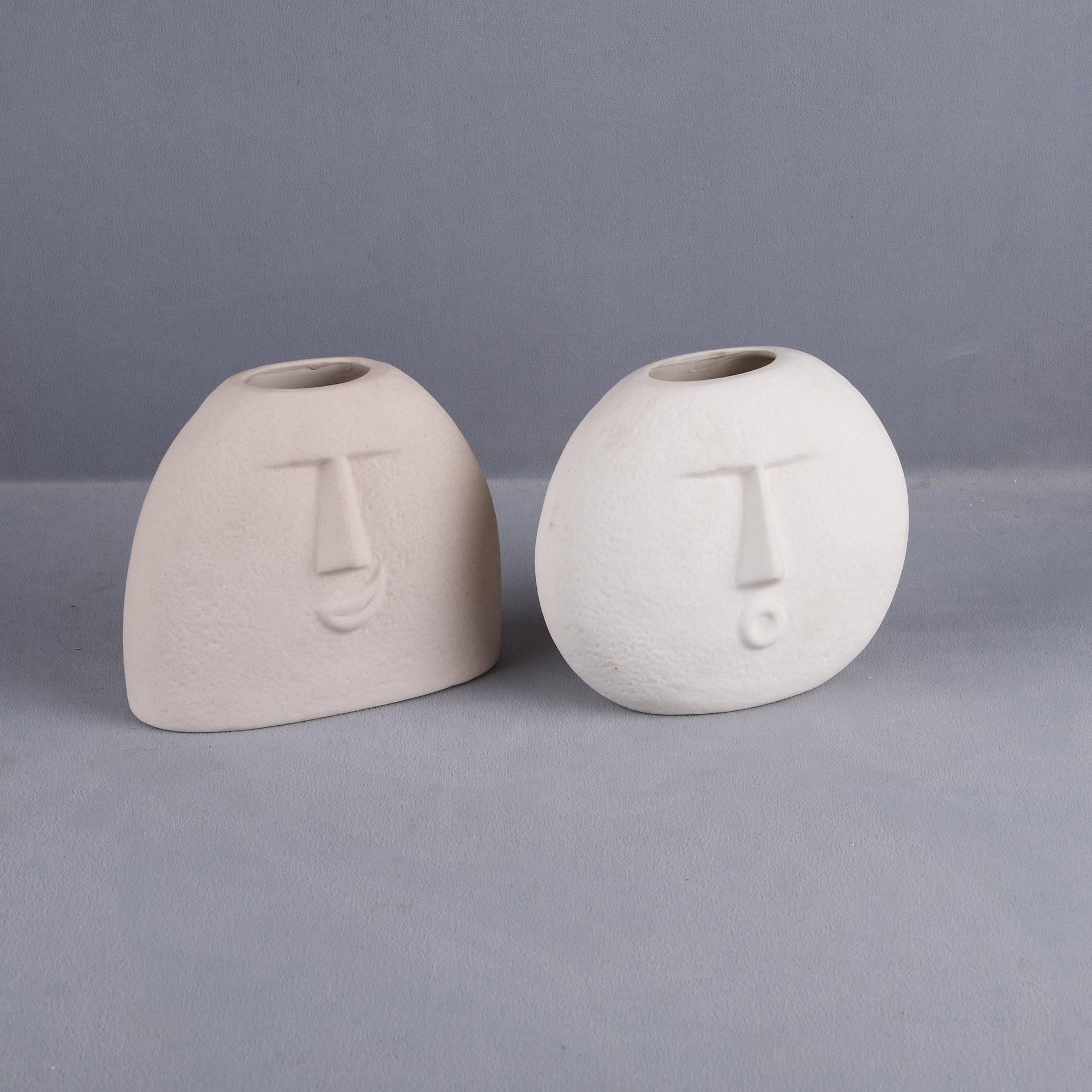Ceramic Vase– Cream White Matte Decorative Vases for Flowers