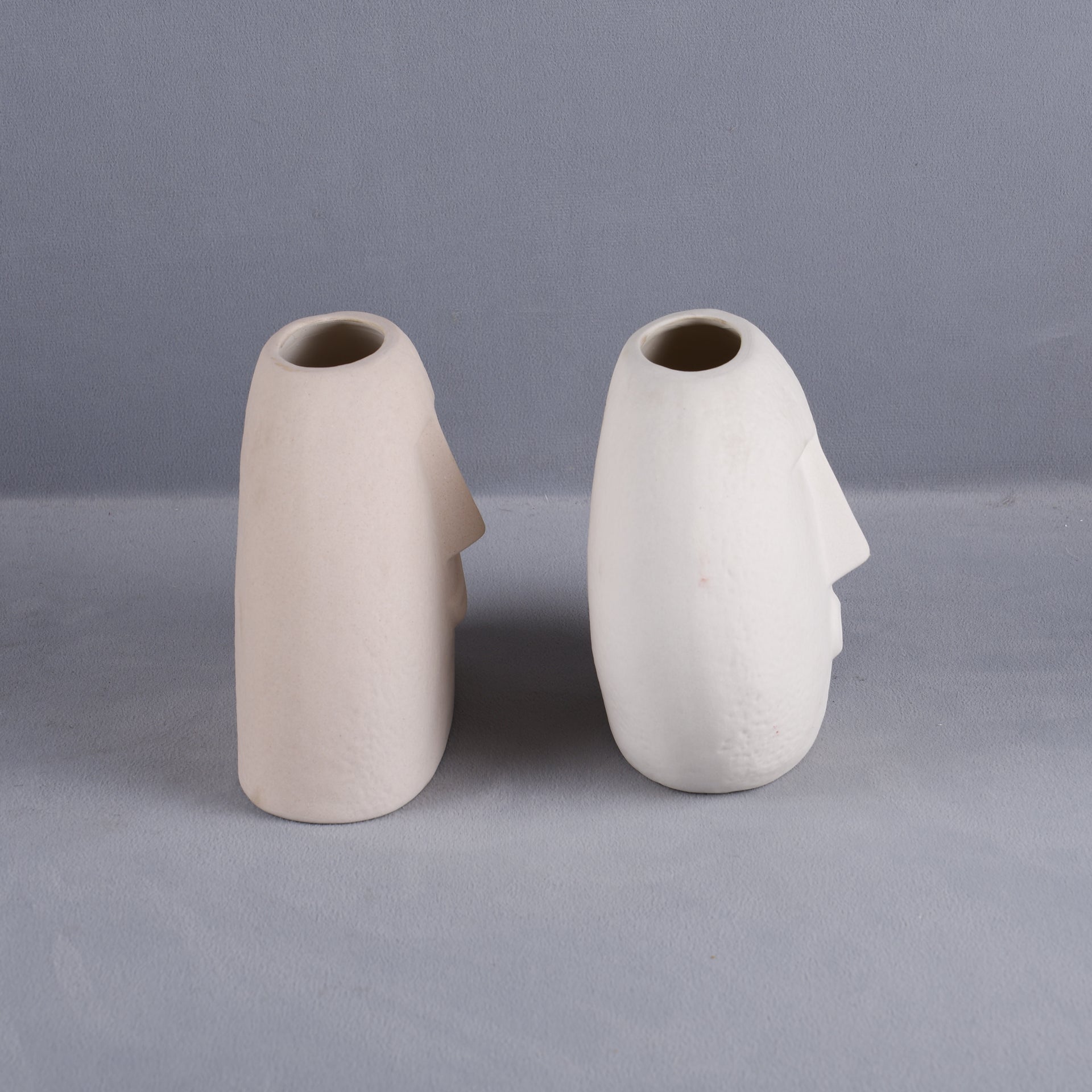 Ceramic Vase– Cream White Matte Decorative Vases for Flowers