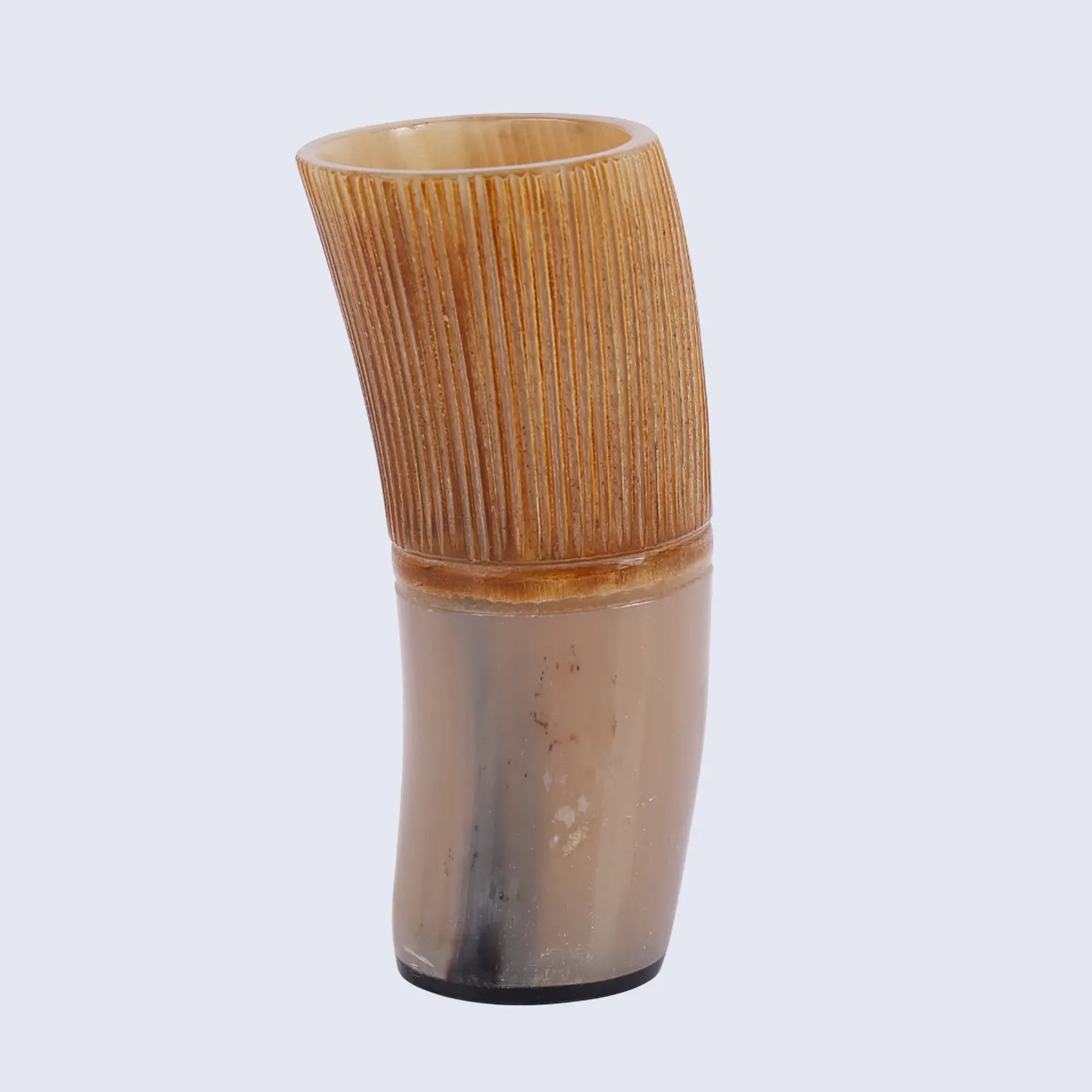 Horn Drinking Glasses - Holds Upto 10 oz, Striped