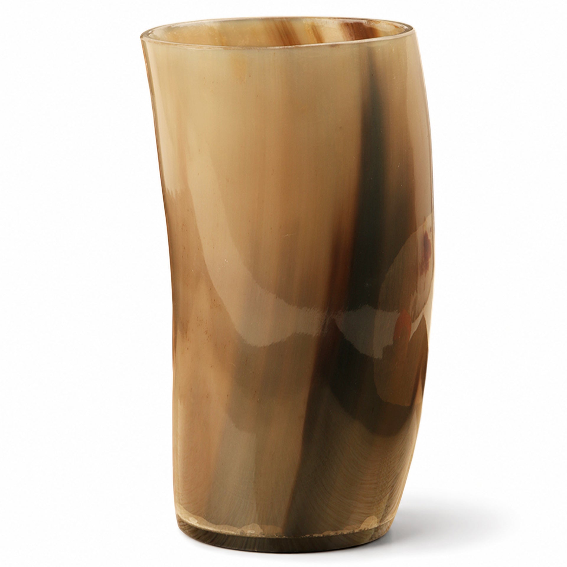 Viking Drinking Horn Glass Handmade Whiskey Cup - 6”