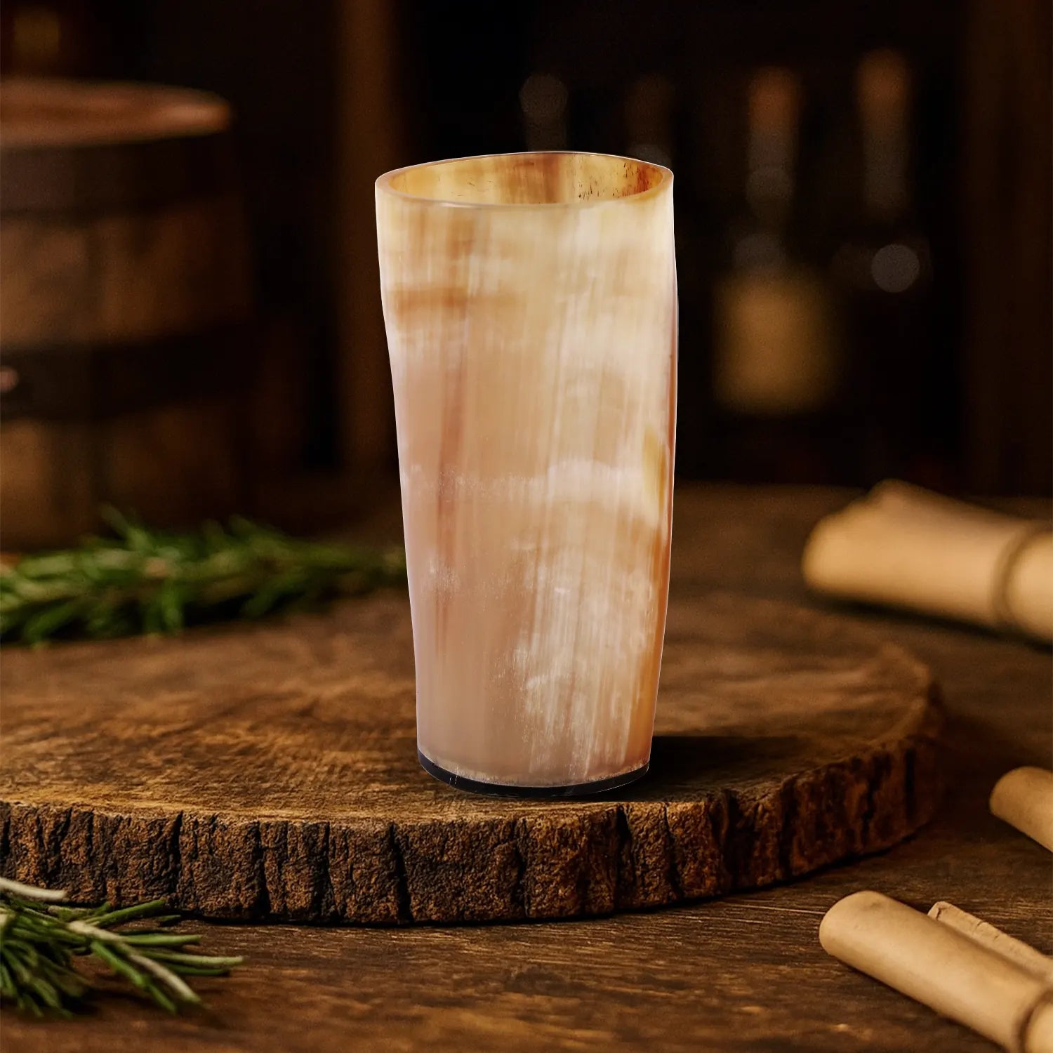 Handmade Viking Drinking Mug Real Ox Horn Cup 6 Inch pack of 1