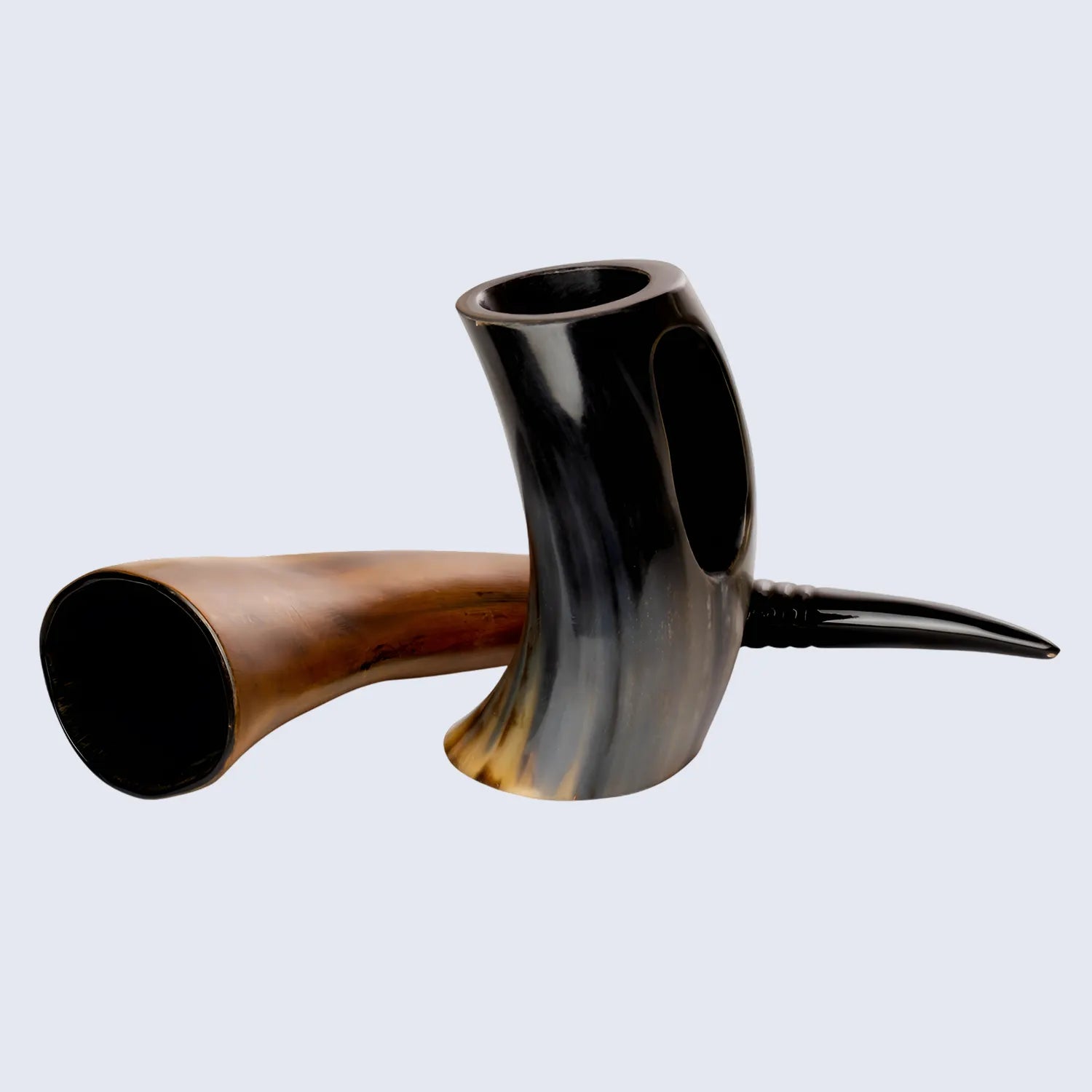 Drinking Horn with Stand - Holds Upto 16 oz, Auger