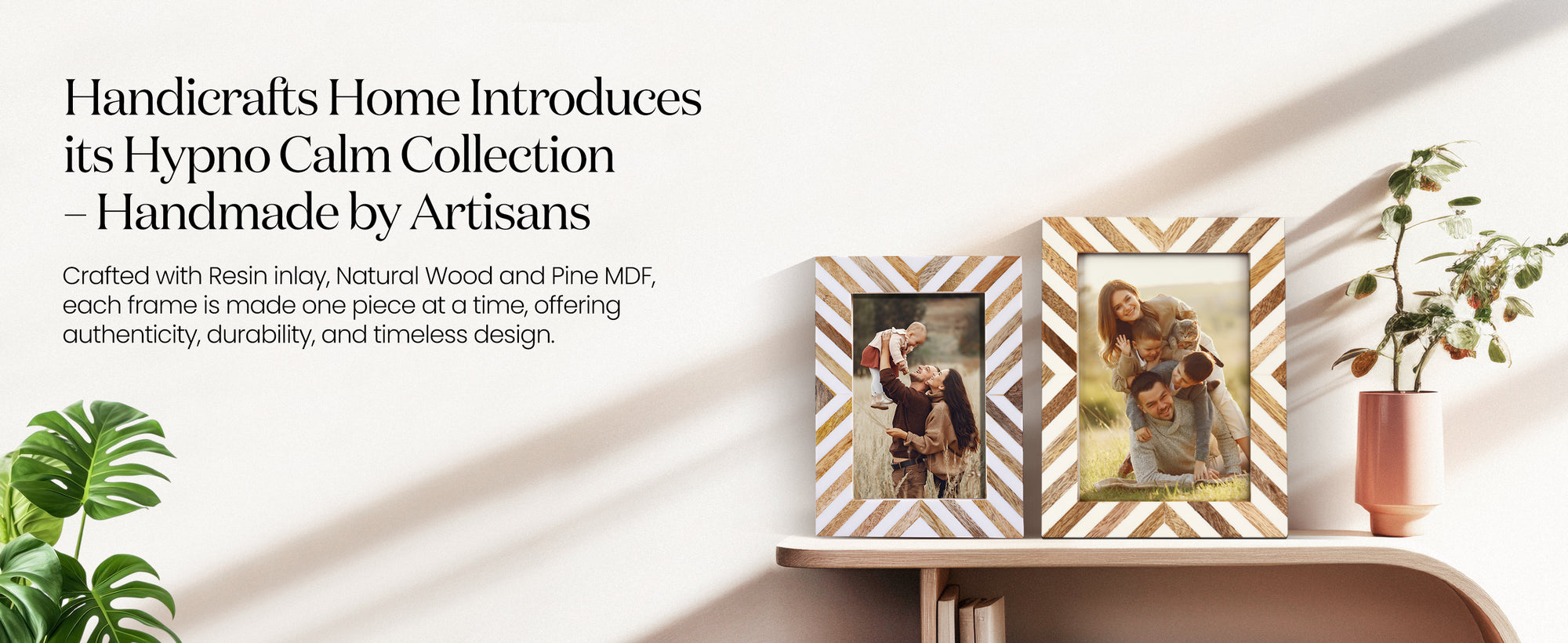 Picture Frames Hypno Calm Collection Wooden & Resin Inlay Frame in 3 Sizes