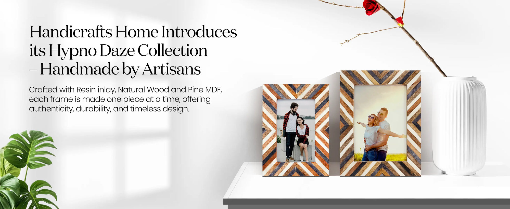 Picture Frames Hypno Daze Collection Wooden & Resin Inlay Frame in 4 Sizes