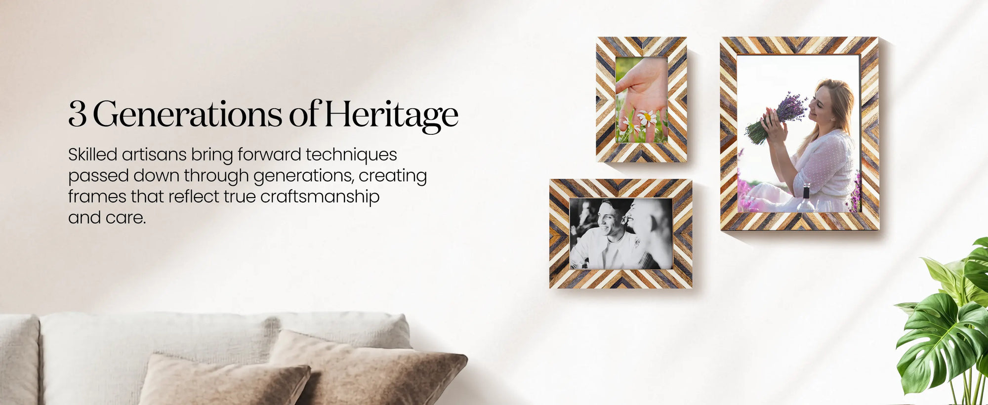 Picture Frames Hypno Daze Collection Wooden & Resin Inlay Frame in 4 Sizes