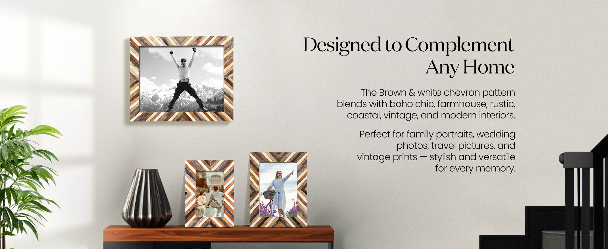 Picture Frames Hypno Daze Collection Wooden & Resin Inlay Frame in 4 Sizes