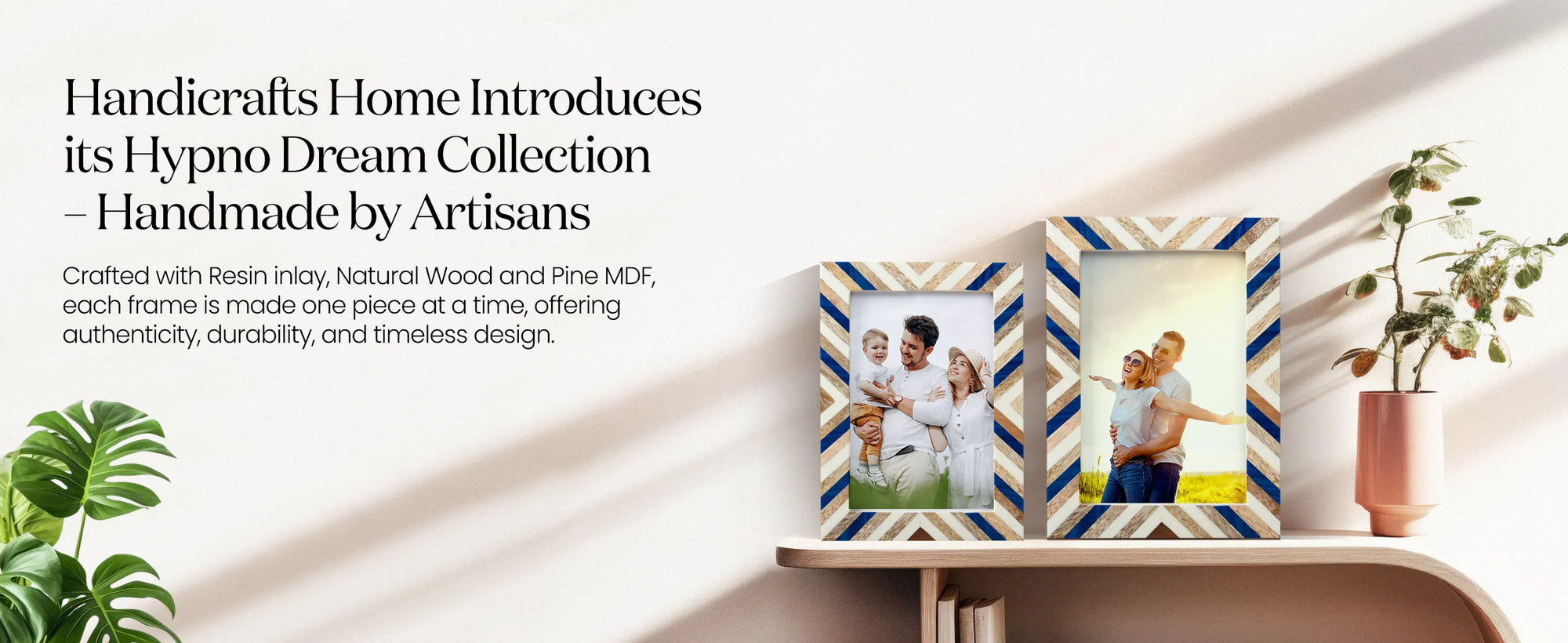 Picture Frames Hypno Dream Collection Wooden & Resin Inlay Frame in 3 Sizes