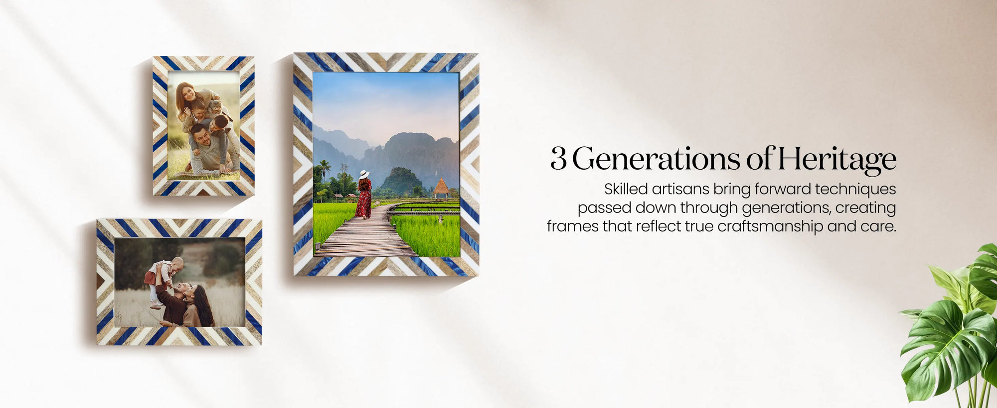 Picture Frames Hypno Dream Collection Wooden & Resin Inlay Frame in 3 Sizes