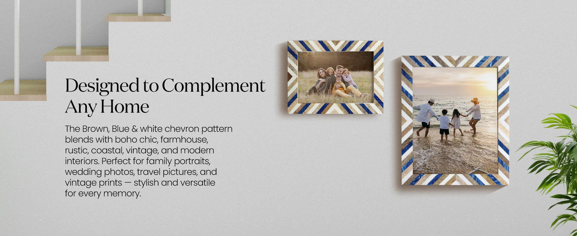 Picture Frames Hypno Dream Collection Wooden & Resin Inlay Frame in 3 Sizes