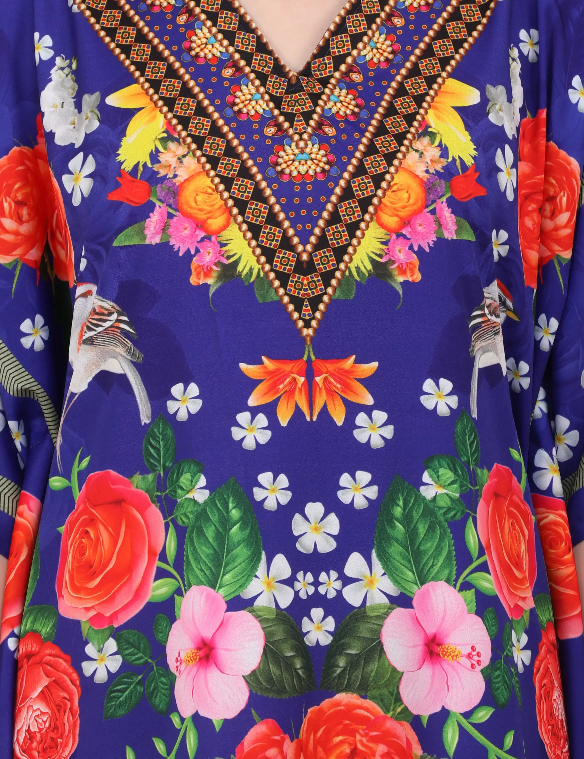 Women Long Kaftans Summer Holiday Caftan Dress 4 Colors S-3XL