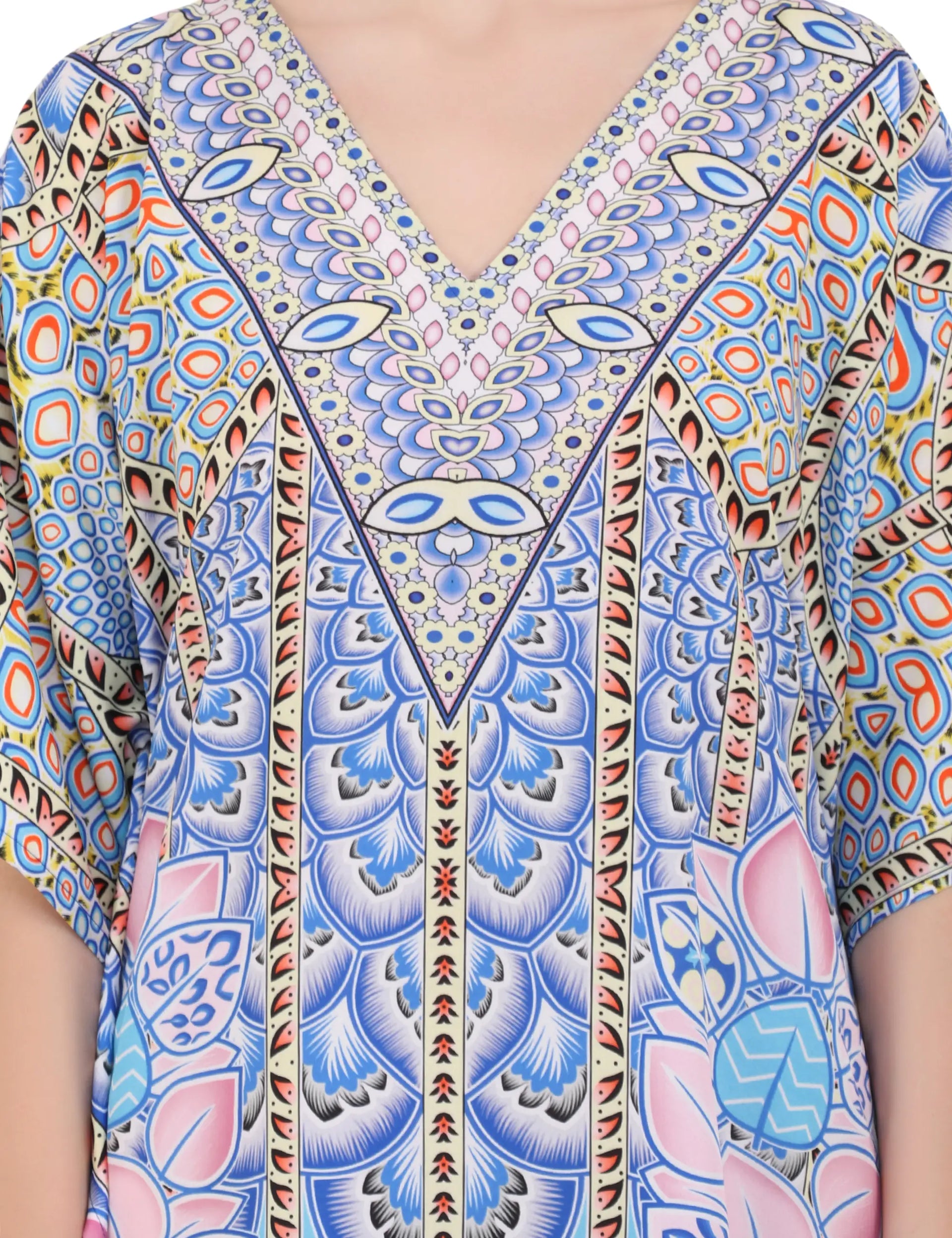 Women Long Kaftans Summer Holiday Caftan Dress 3 Colors S-3XL