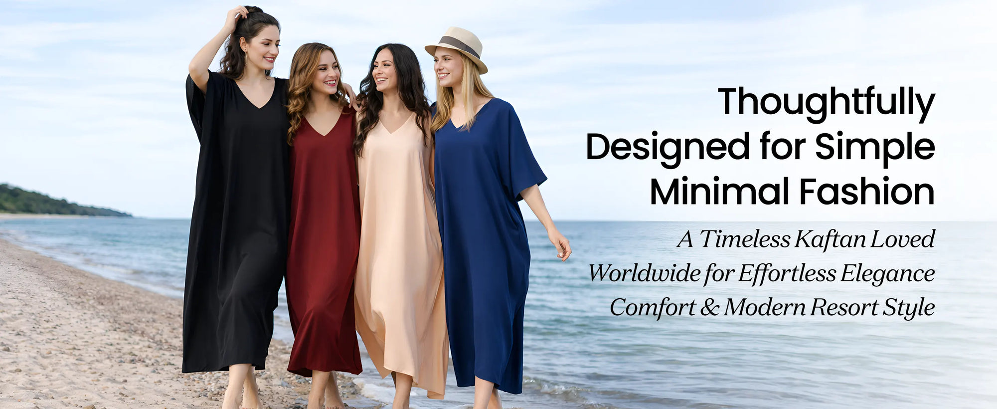 Women Long Kaftans Summer Holiday Caftan Dress, Smoke Grey, S-3XL