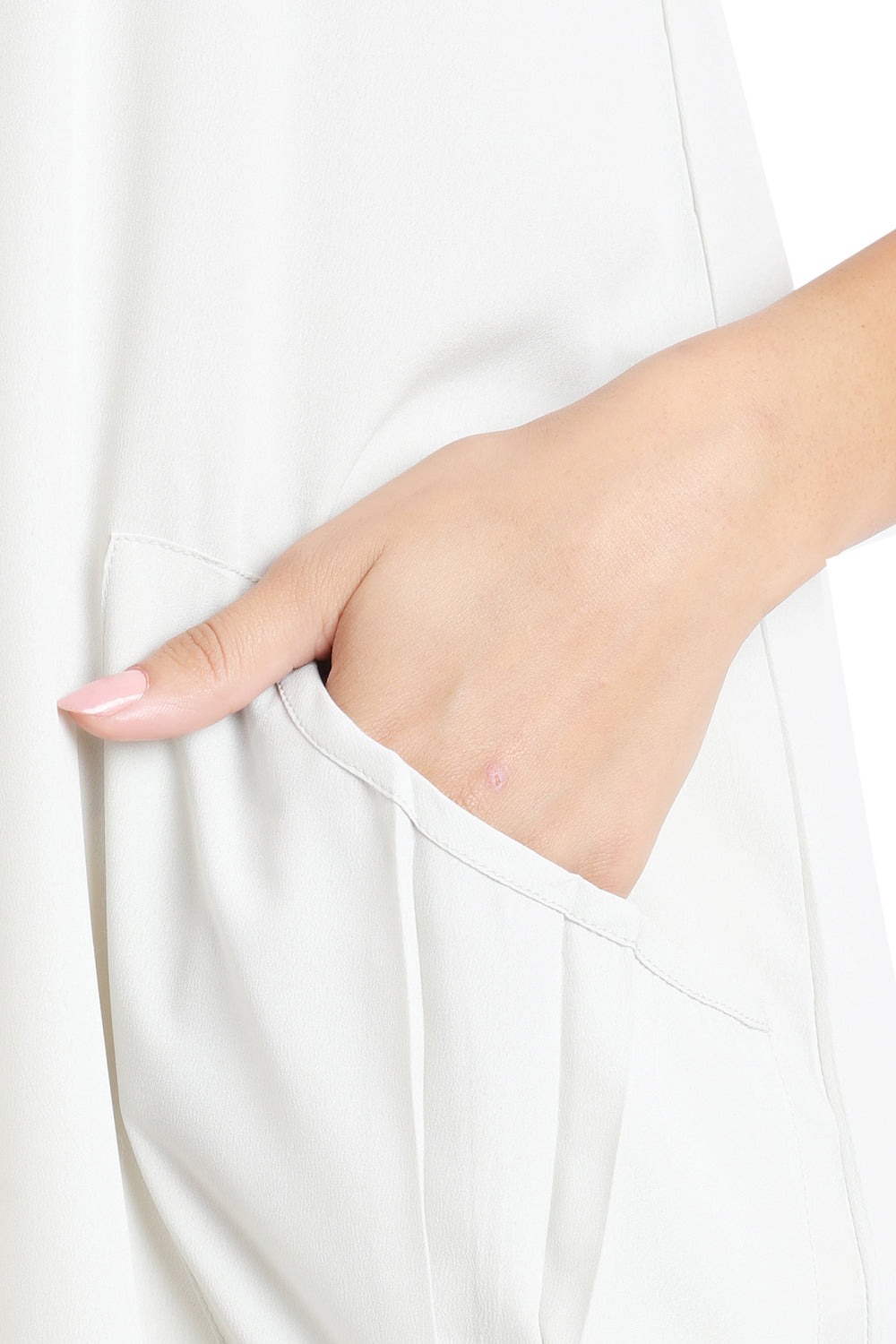 Cami Strap Maxi Kaftan Dress with V Neck, Pockets & Side Slits