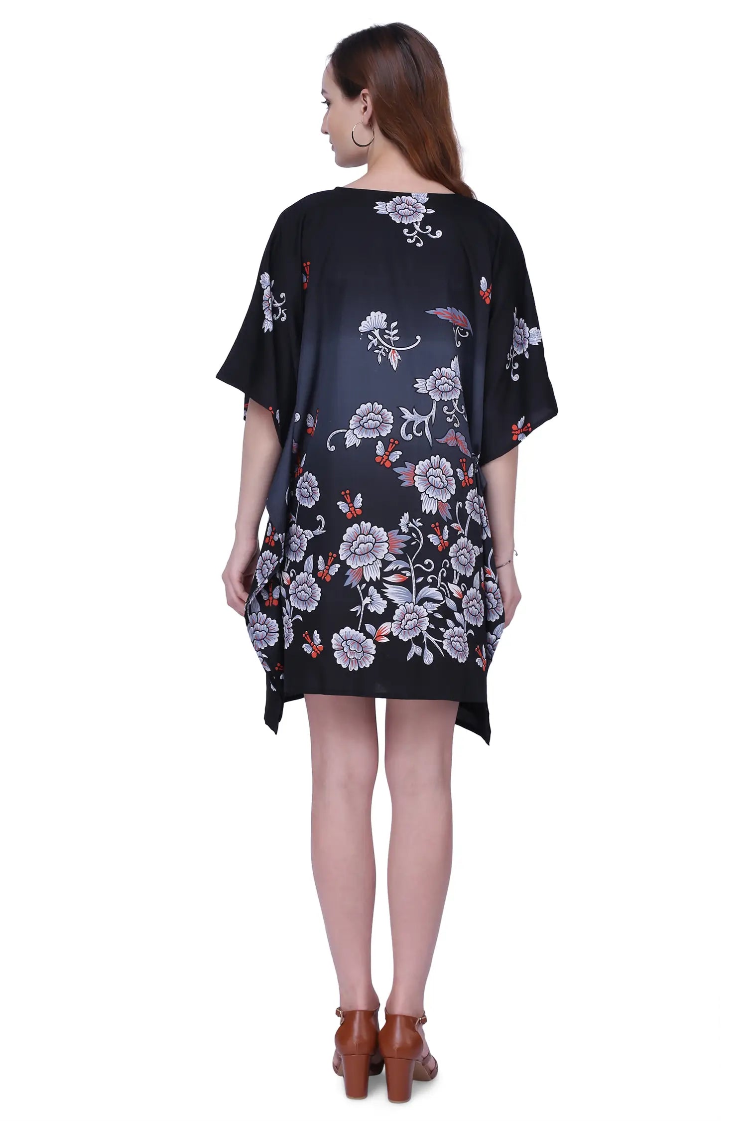 Women Long Kaftans Summer Holiday Caftan Dress 5 Colors S-3XL