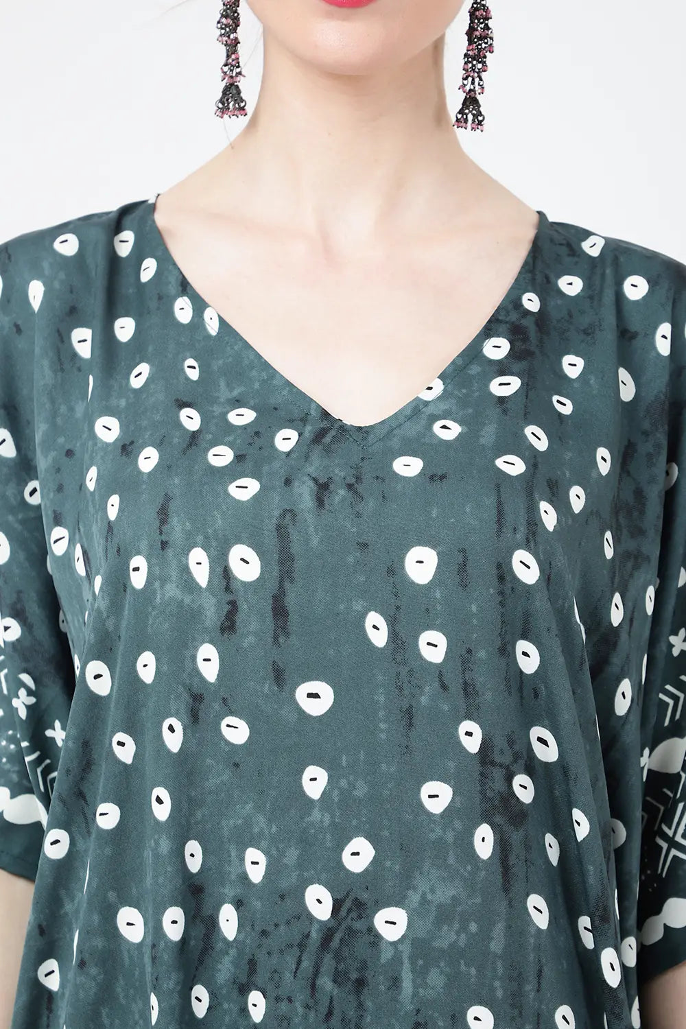 Women Long Kaftans Summer Holiday Caftan Dress Soothing Green S-3XL