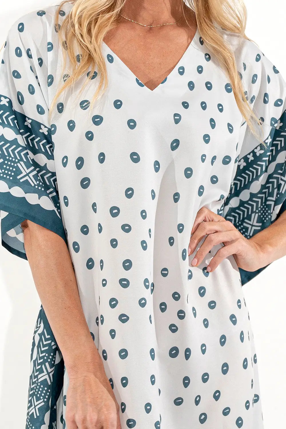 Women Long Kaftans Summer Holiday Caftan Dress Soothing White S-3XL