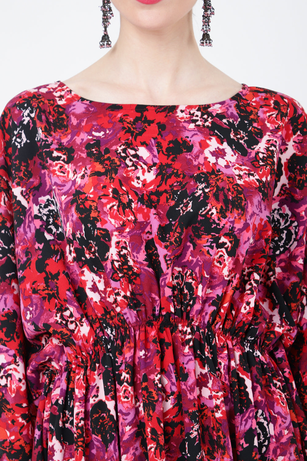 Women Midi Kaftans Summer Holiday Caftan Dress Floral S-3XL