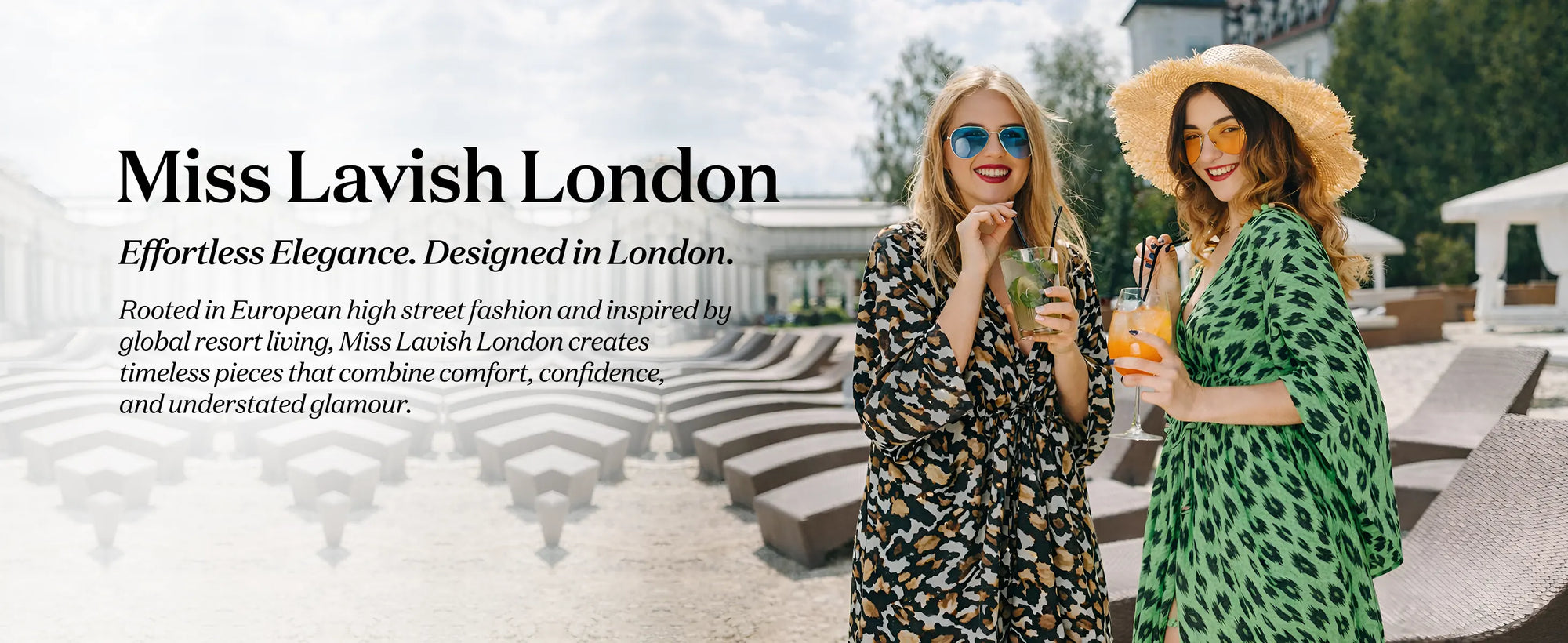 Poly Crepe Midi Kaftan Dress with Elasticated Waist, Pockets & Batwing Sleeves, Safari Print