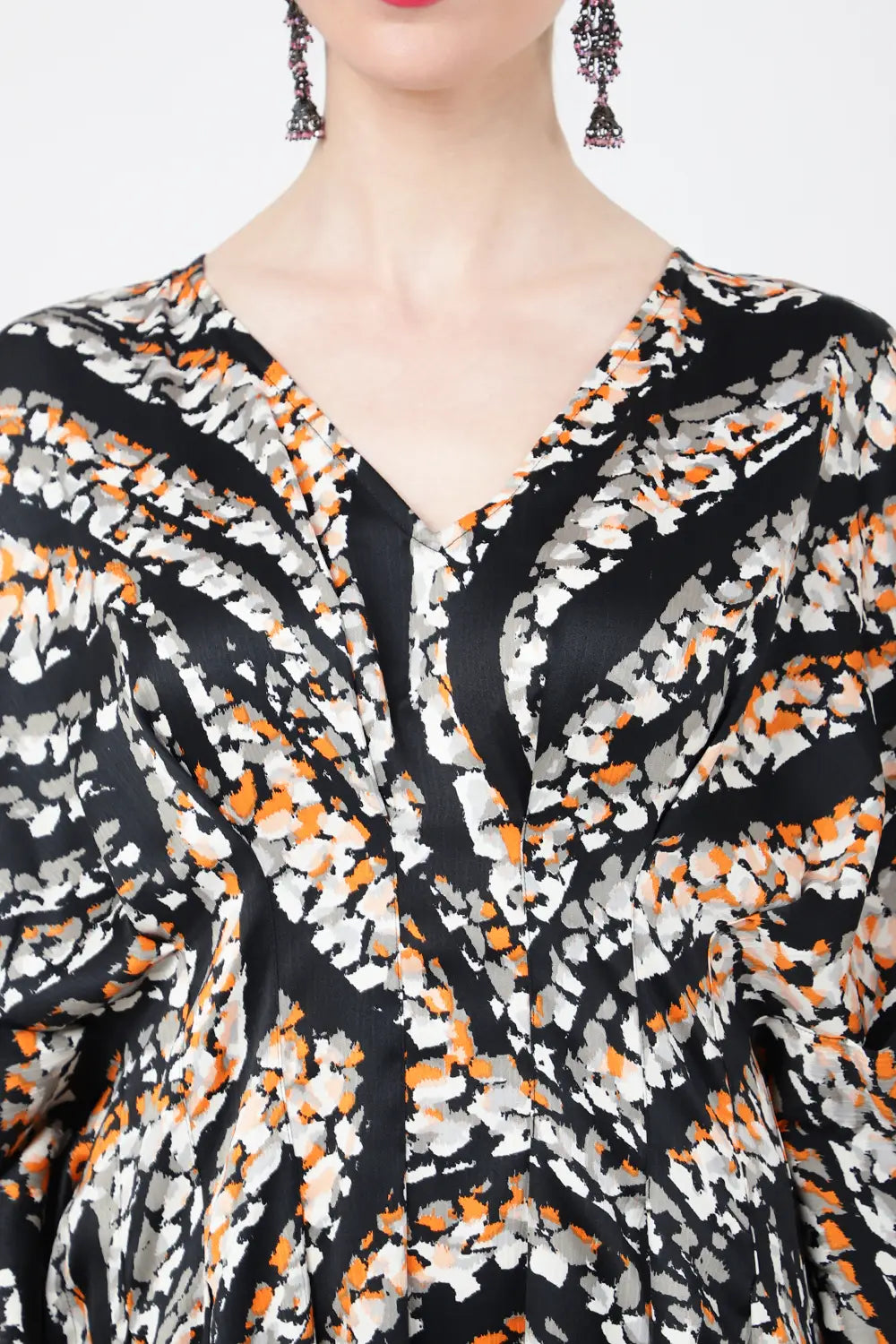 Women Midi Kaftans Summer Holiday Caftan Dress Zebra Print S-3XL