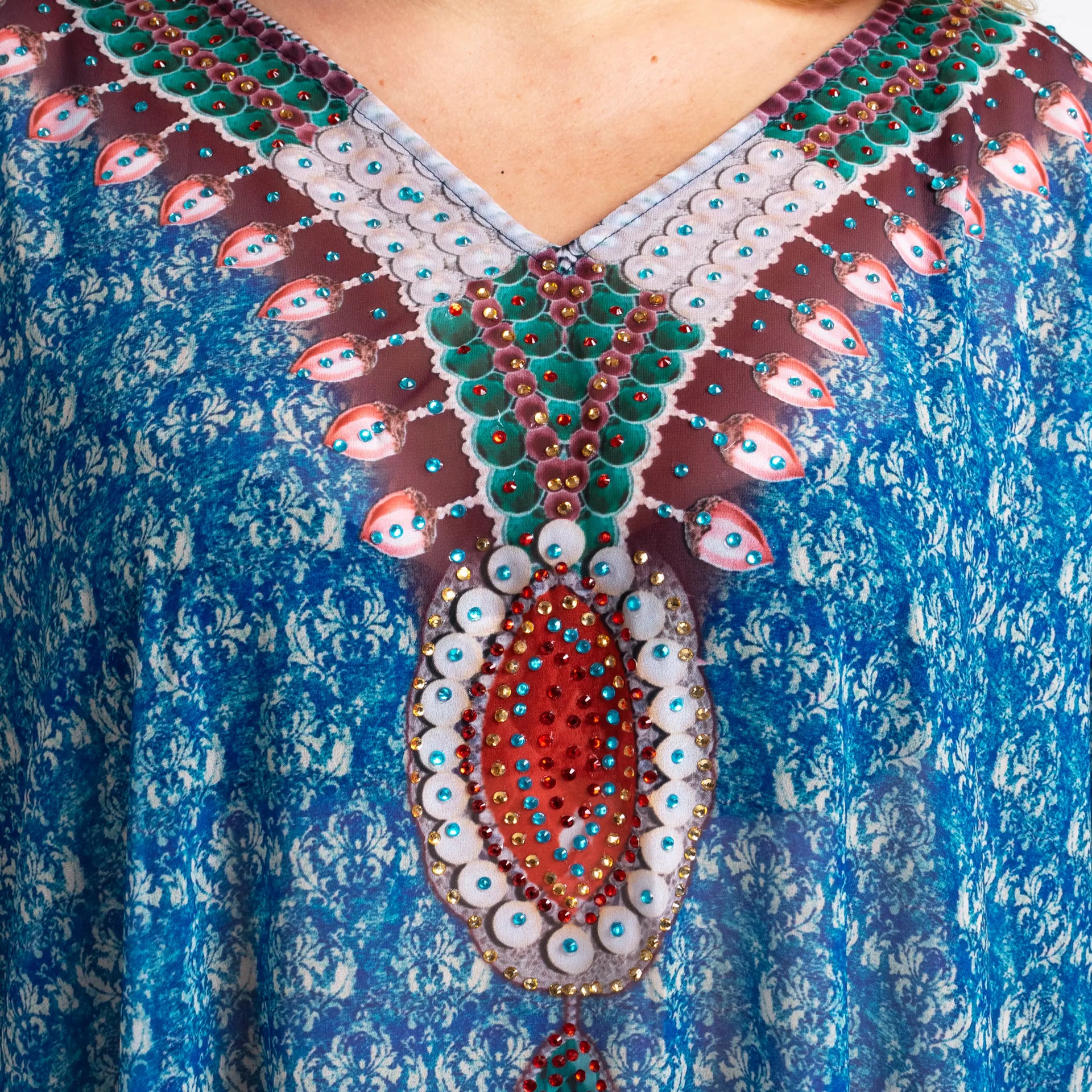 Women Long Kaftans Beach Caftan Dress 3 Colors S-3XL