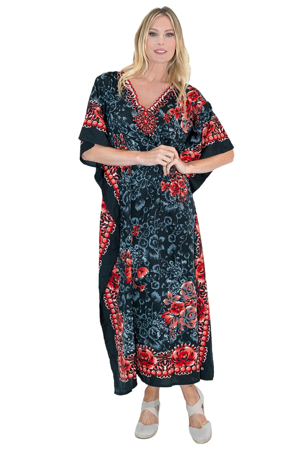 Women Long Kaftan Summer Holiday Caftan Dress in 6 Colors - S to 3XL