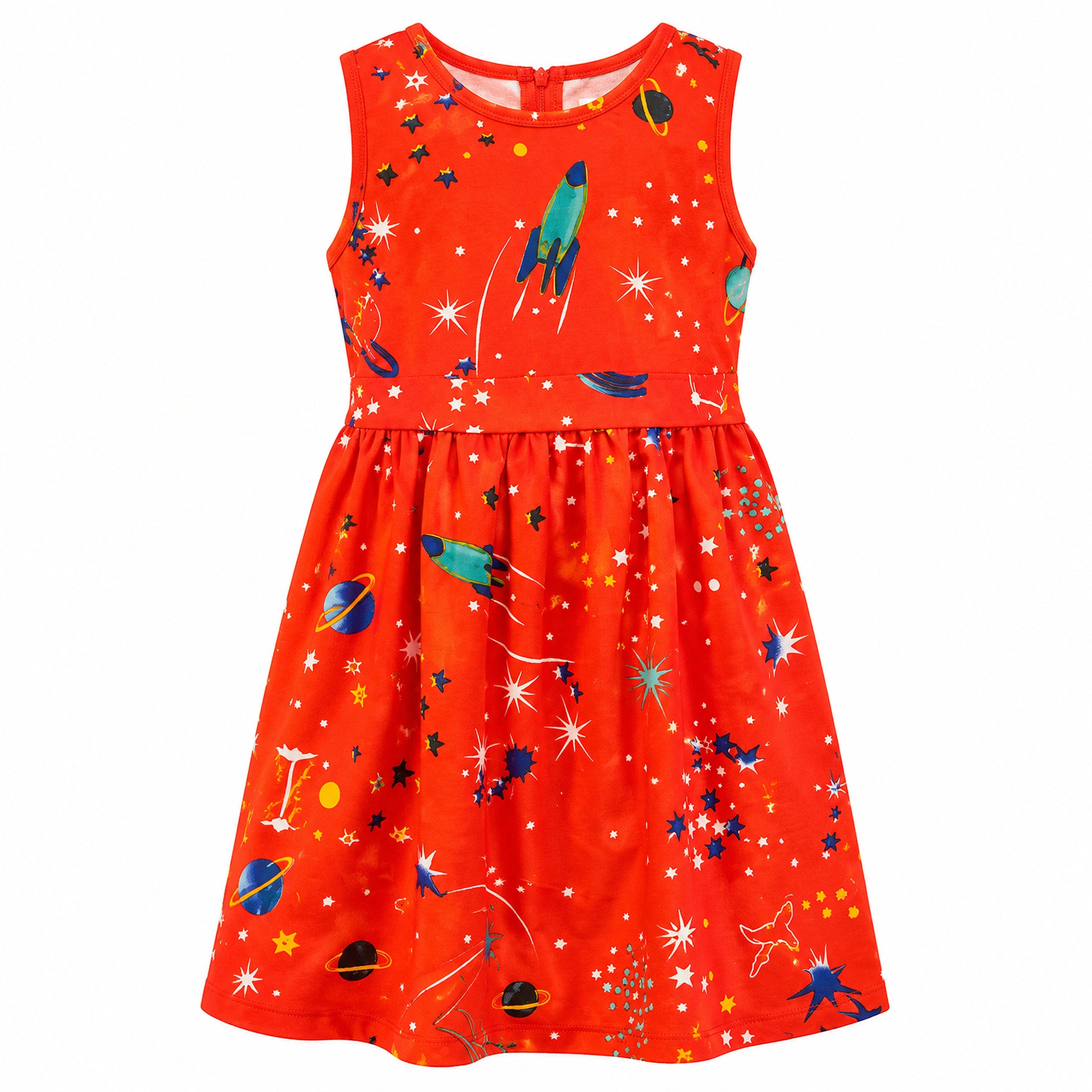 Girls Kids Vintage Audrey Hepburn Style sizes Galaxy Print - Available in 3 Colors