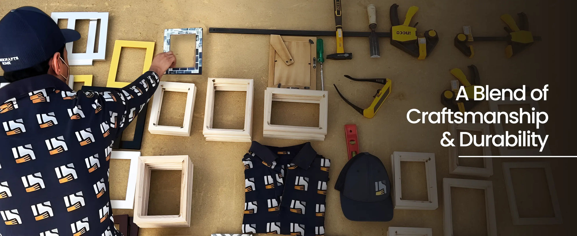 Picture Frames Koyala Kachcha Pattern Bone Inlay Collection in 3 Sizes