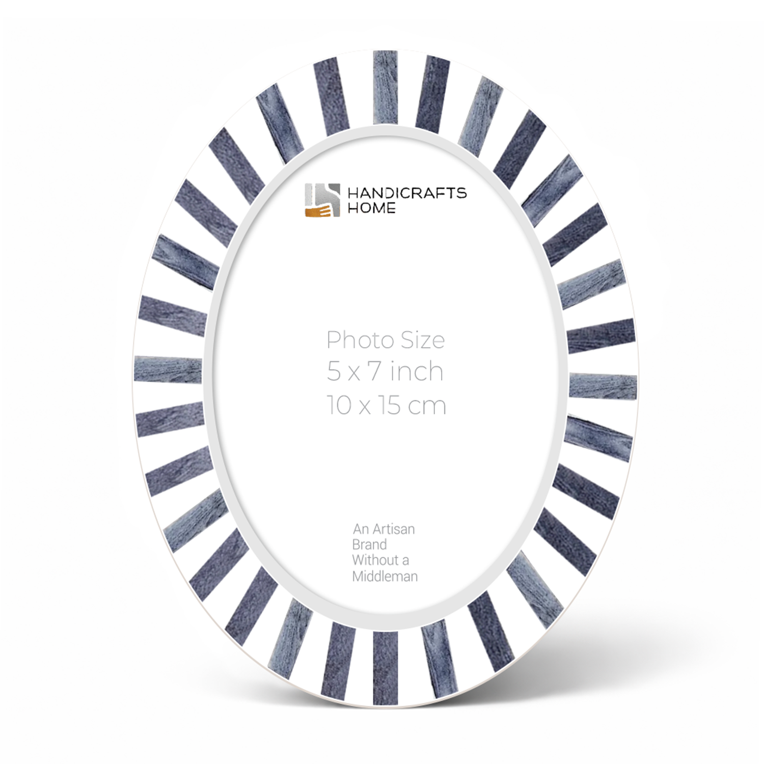 Pre-Order Oval Kayala Saje Bone Inlay Photo Frame 4x6, 5x7 Tabletop Wall