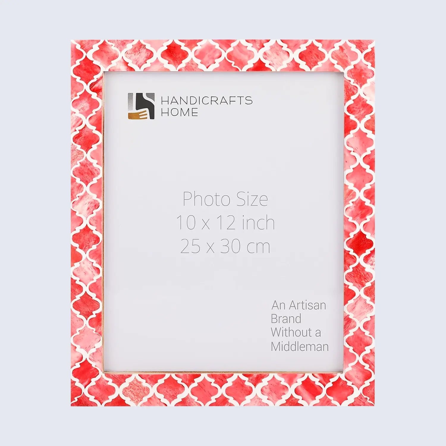 Moroccan Pattern Picture Photo Frame Handmade Wall Hanging Decor Red - 4 Sizes Available