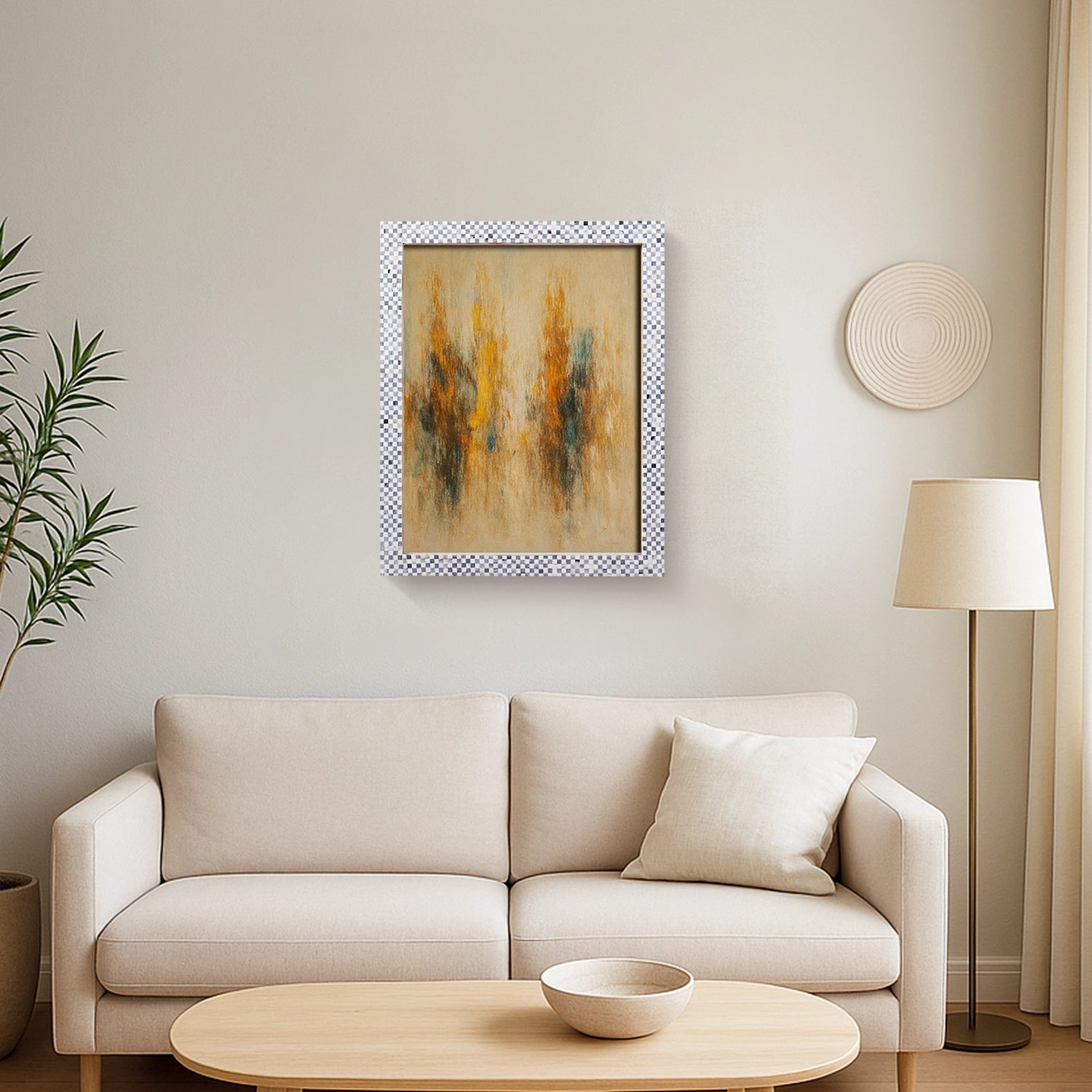 Picture Frame Checkered Pattern Collection Bone Inlay Multi-Size 27 Sizes