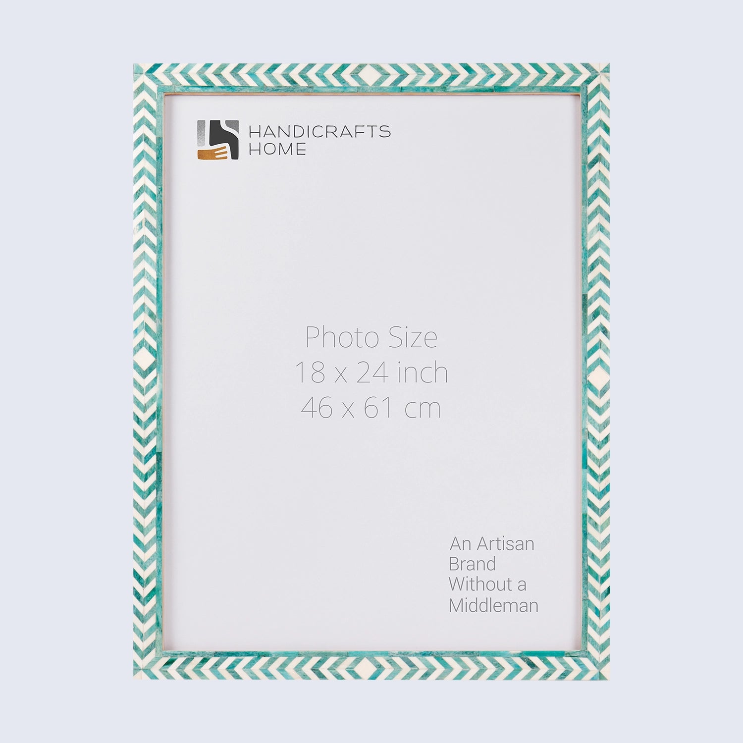 Poster Frames Taj Pattern Bone inlay Collection, Green, 21 Sizes