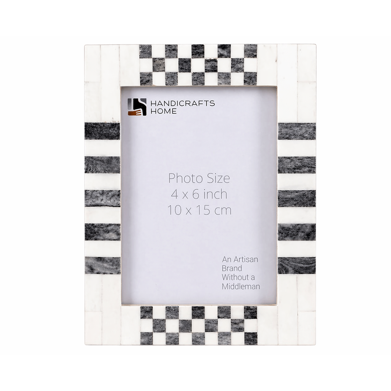 Picture Frame 5x7 Grey White Bone Inlay Photo Frames 4x6