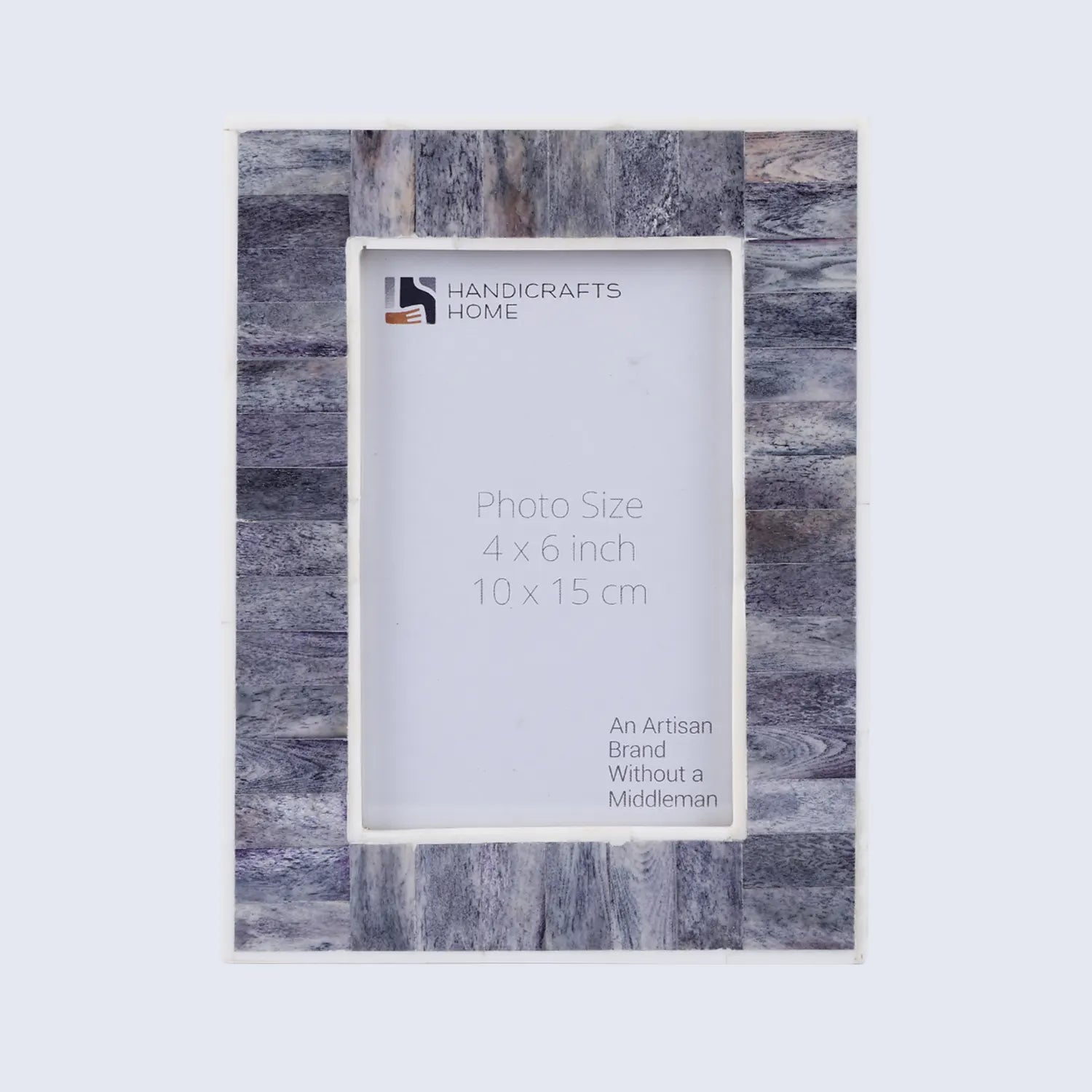 Mosaic Bone Inlay Picture Frame Grey - in 4x6 & 5x7