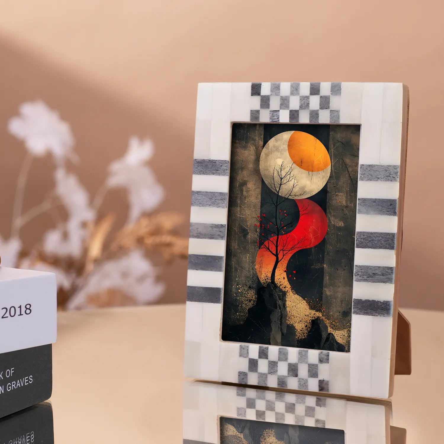 CheckStripe Collection Photo Picture Frame - 4x6 & 5x7
