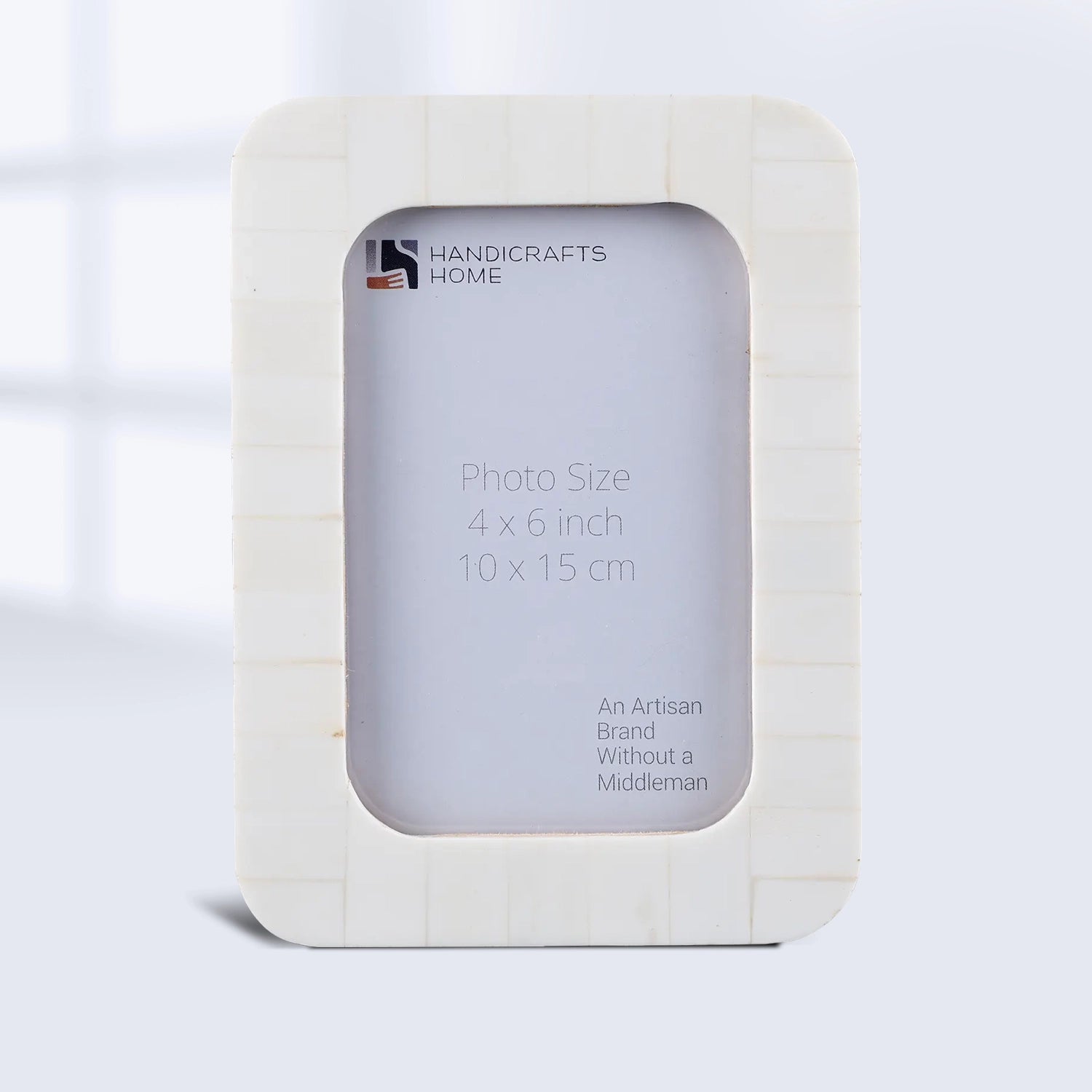 Picture Frames Classic Curve Bone Inlay Collection White-4x6, 5x7"