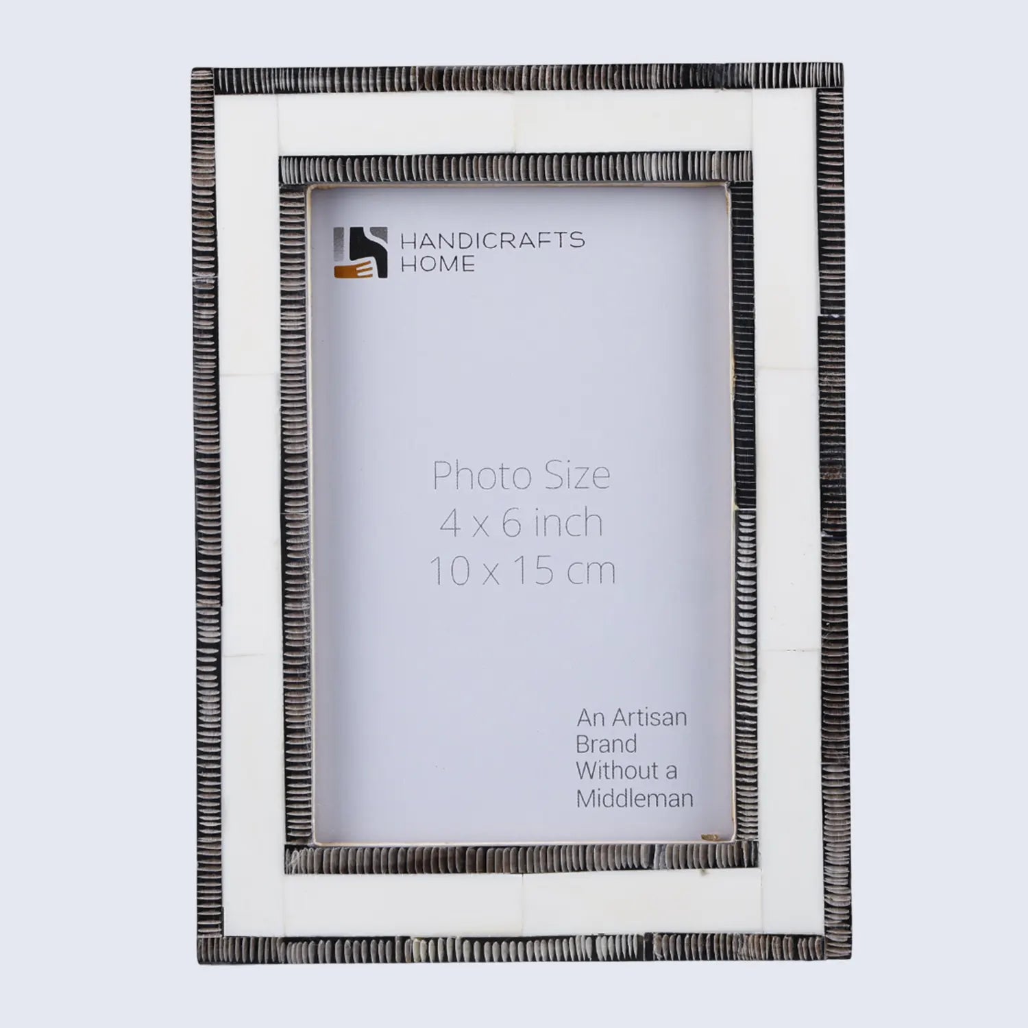 Shagrin Pattern Bone & Horn Inlay Decorative Picture Frame- 4x6, 5x7