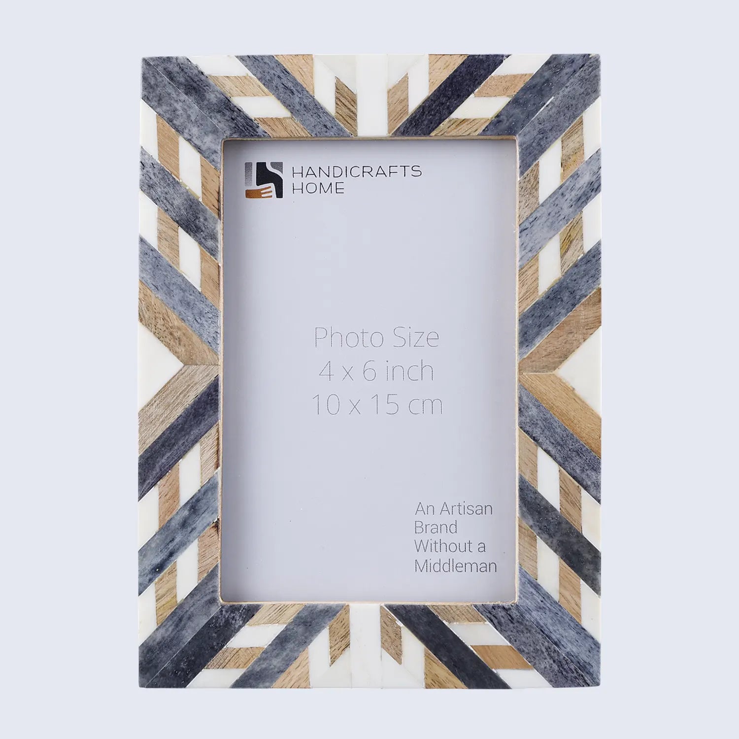 Photo Picture Frame Hypno Ash Collection Grey & White in 4x6 & 5x7
