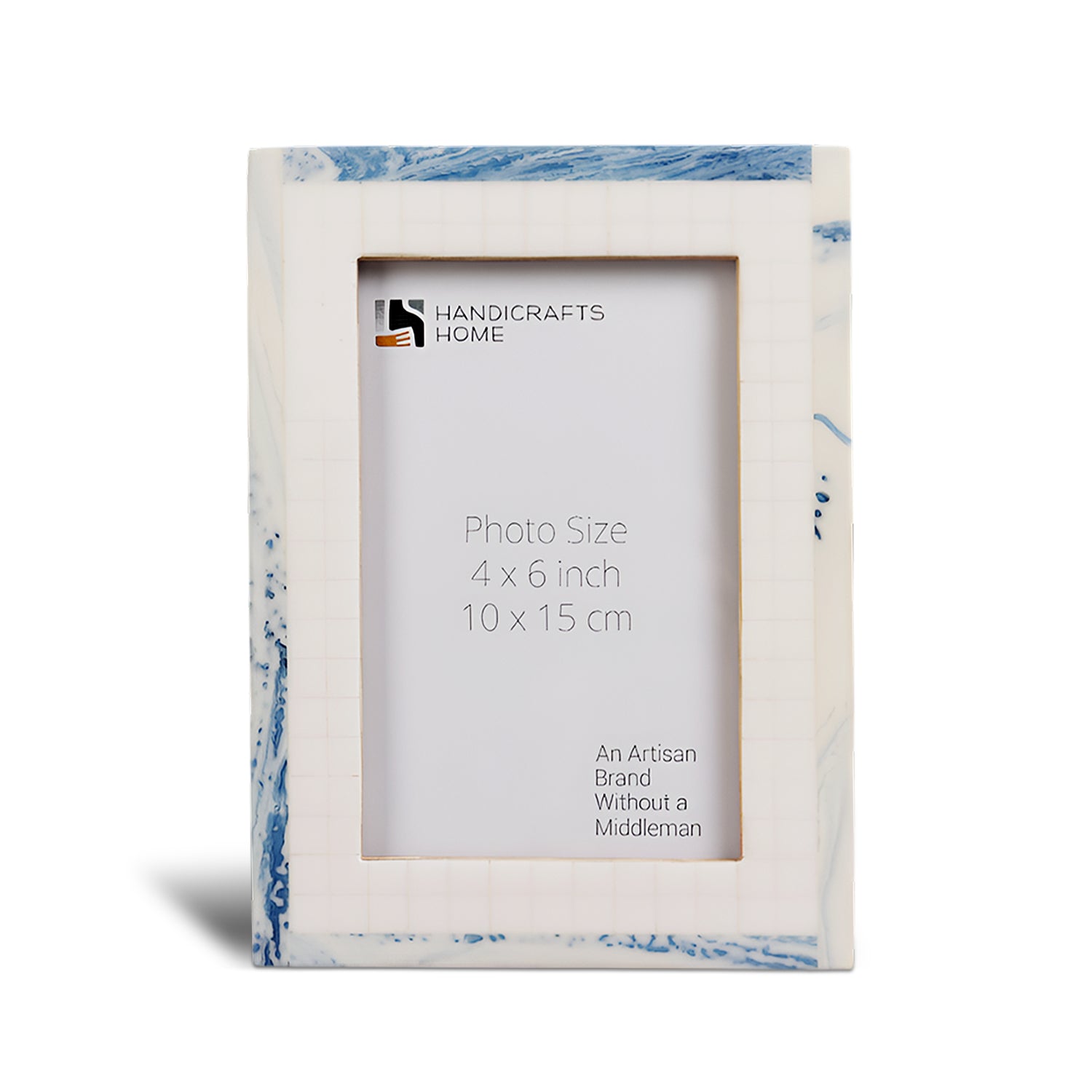 Resin Inlay Cosmo Blue White & Blue Picture Frame
