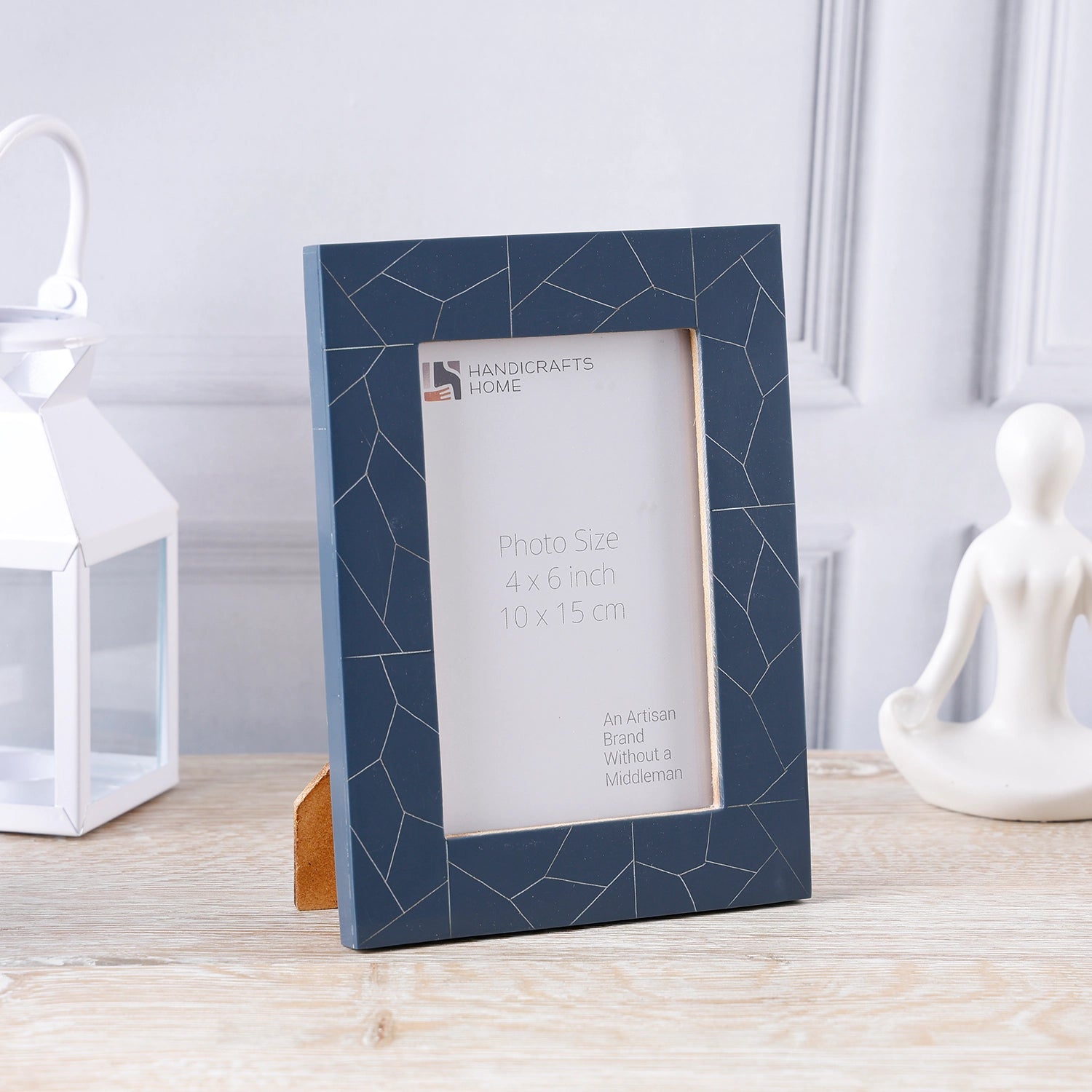 Bluzaic Midnight Blue Resin Inlay Picture Frame 4x6 & 5x7
