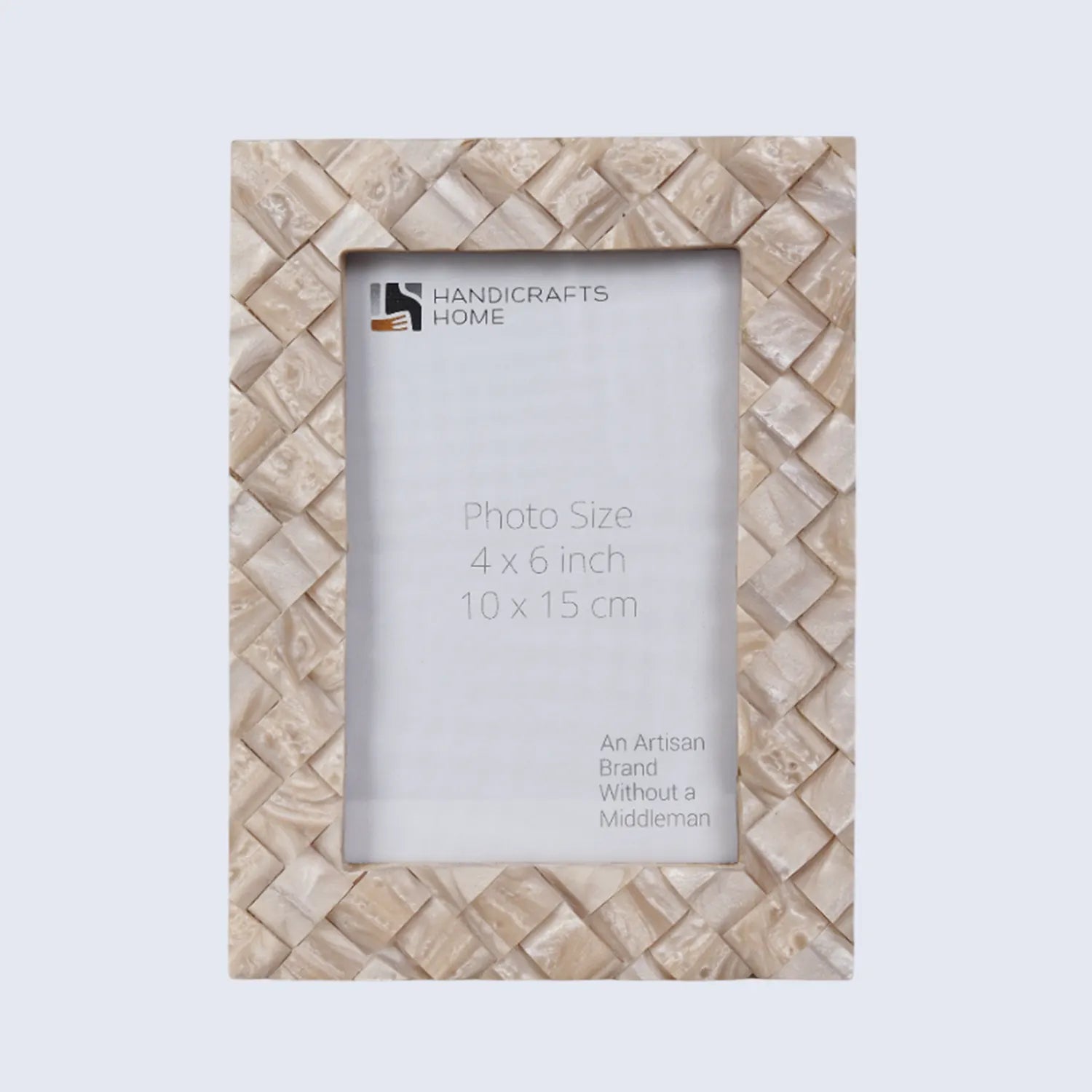 Handmade Braided pattern Resin Inlay Picture Frame- 4x6 & 5x7 Inches