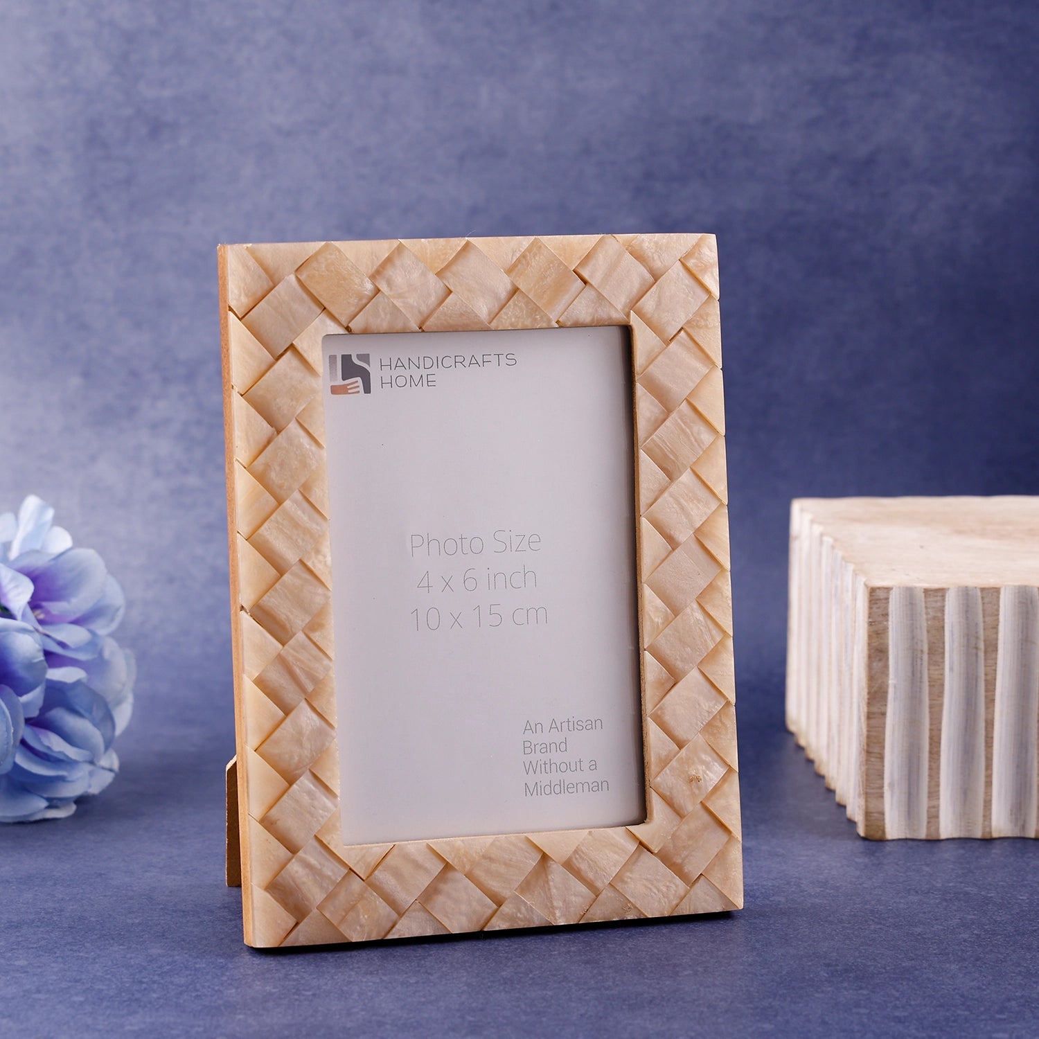 Handmade Braided pattern Resin Inlay Picture Frame- 4x6 & 5x7 Inches