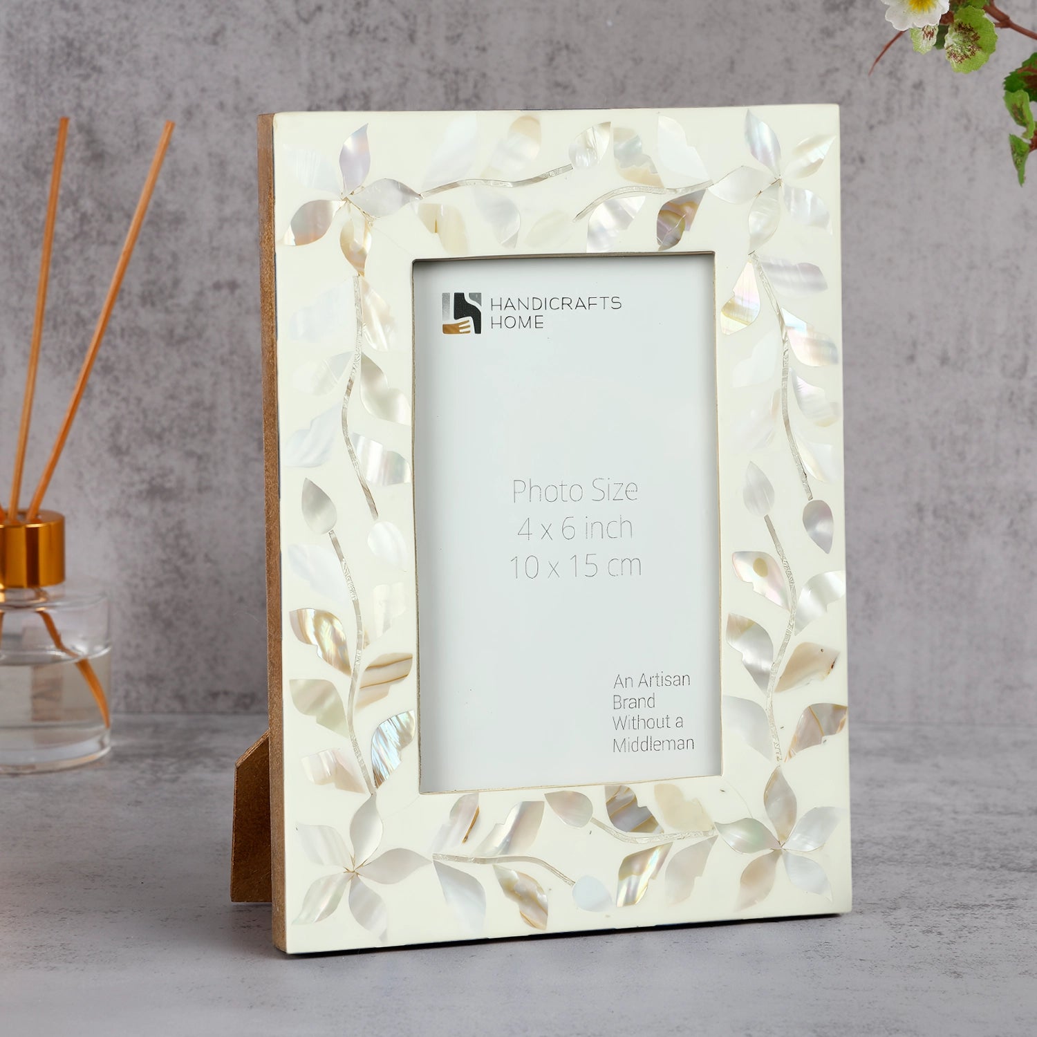 Alhambra Blanca Mother of Pearl & Resin Inlay Picture Frame