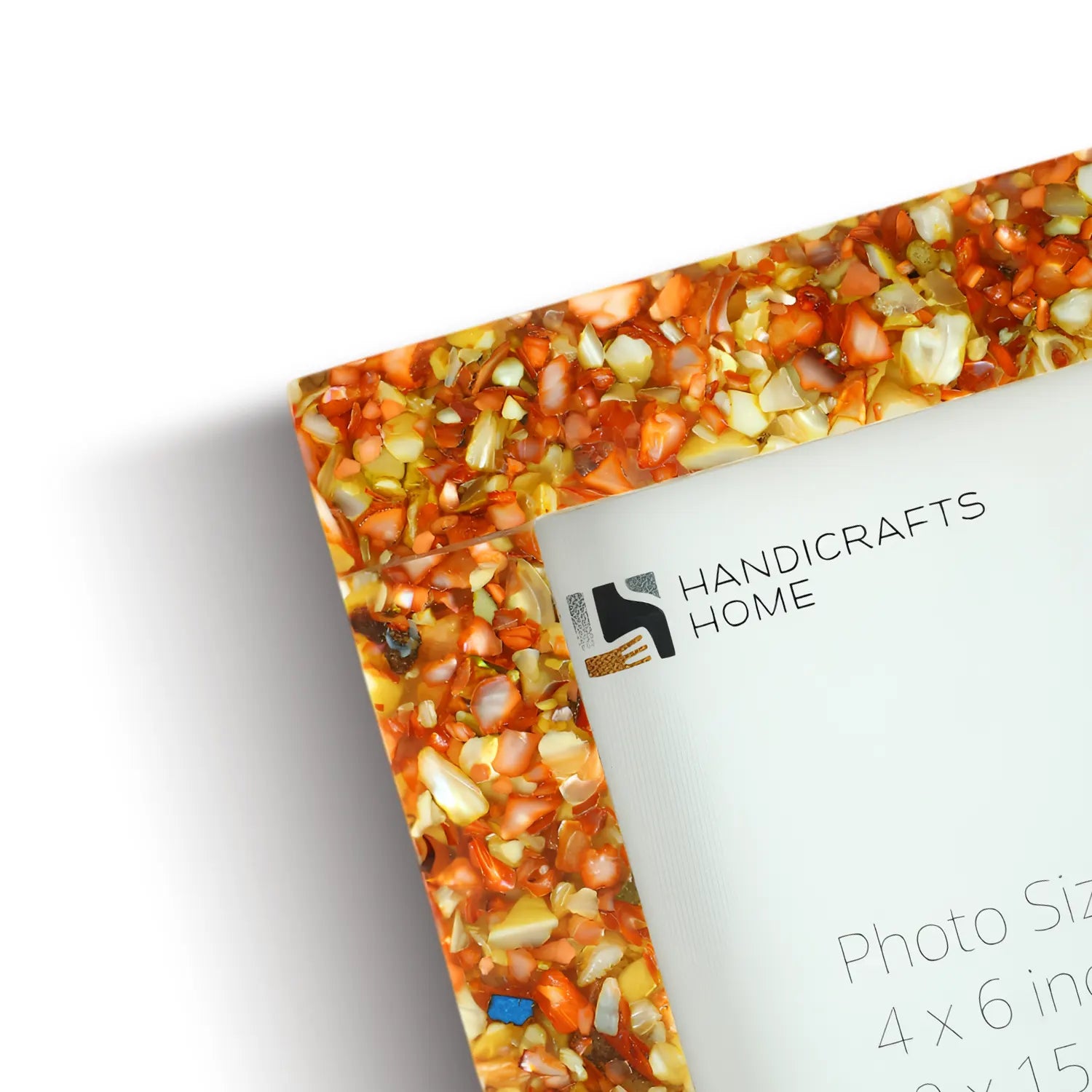 Mother of Pearl Crush Resin Inlay Picture Frame 4x6 in 4 Colors