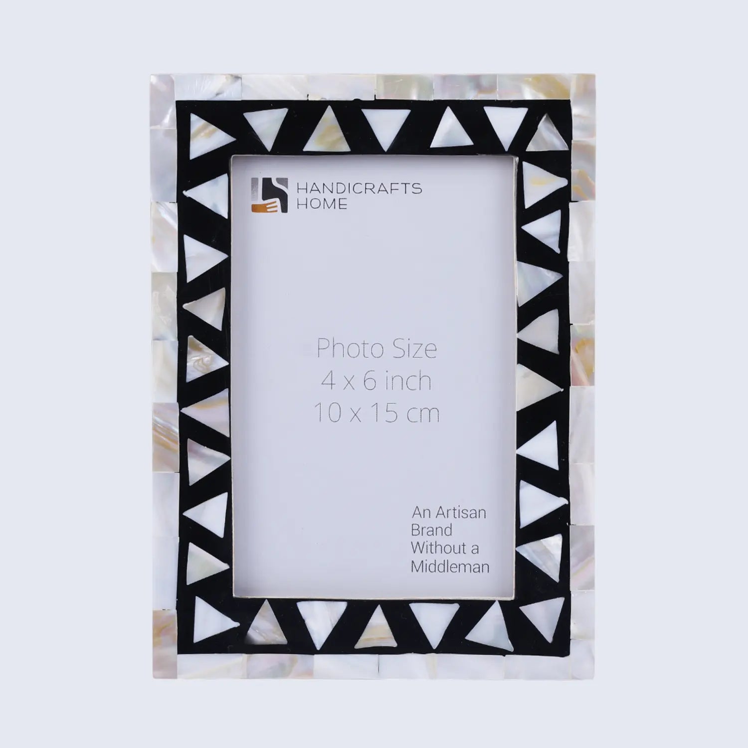 Triangle Mosaic Photo Frame 4x6 & 5x7 - Black & White